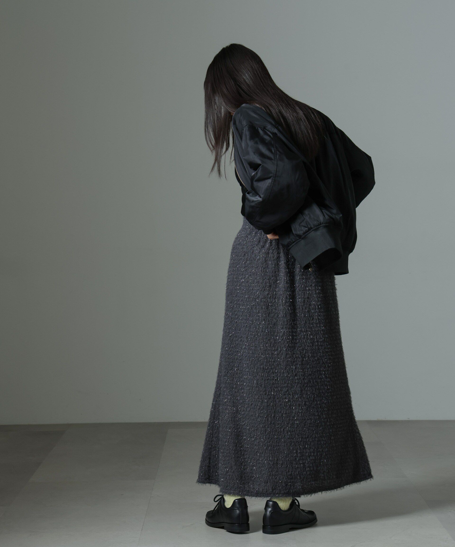 nano･universe「シャギーナロースカート（セットアップ可）」|スカート|