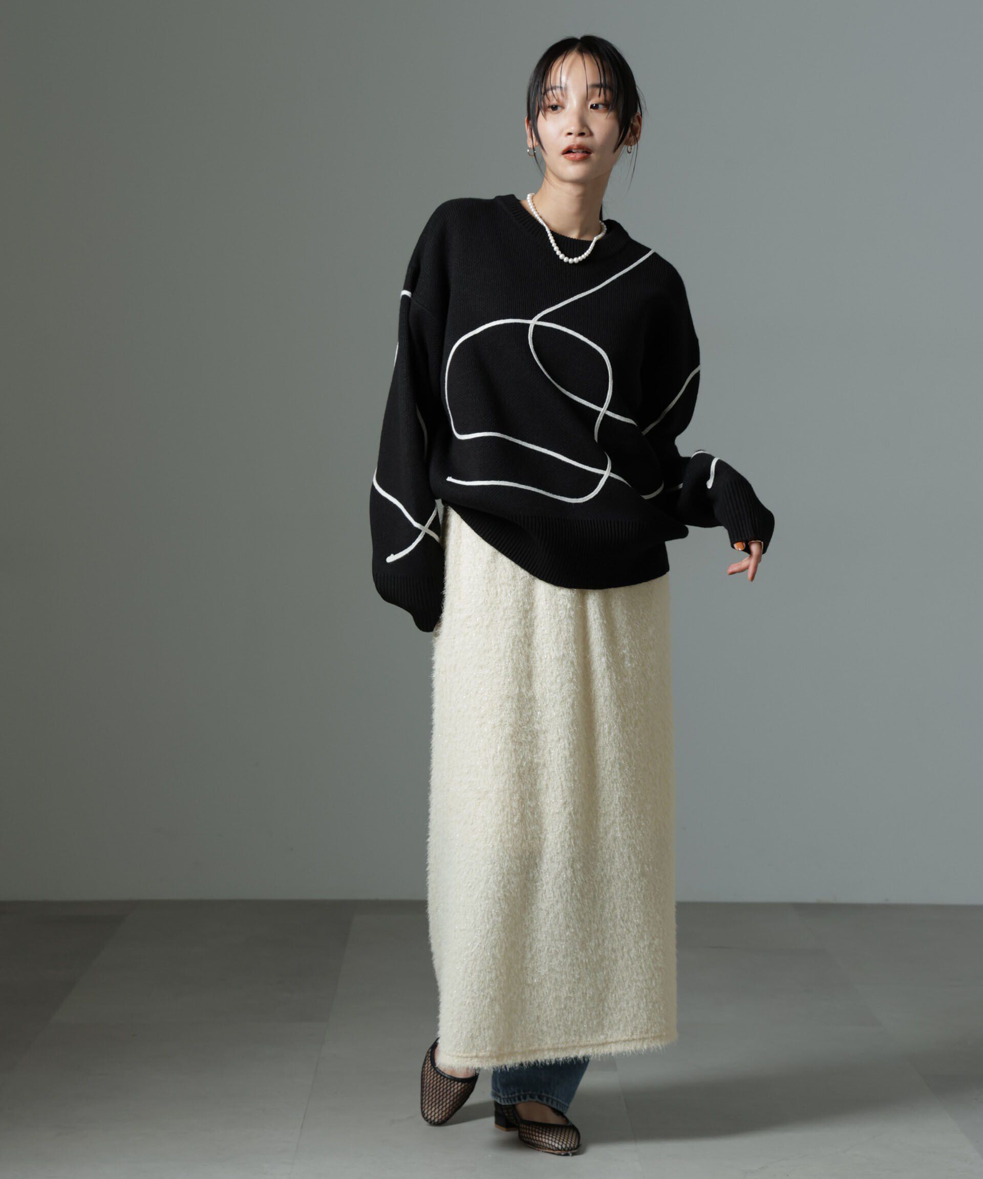 nano･universe「シャギーナロースカート（セットアップ可）」|スカート|