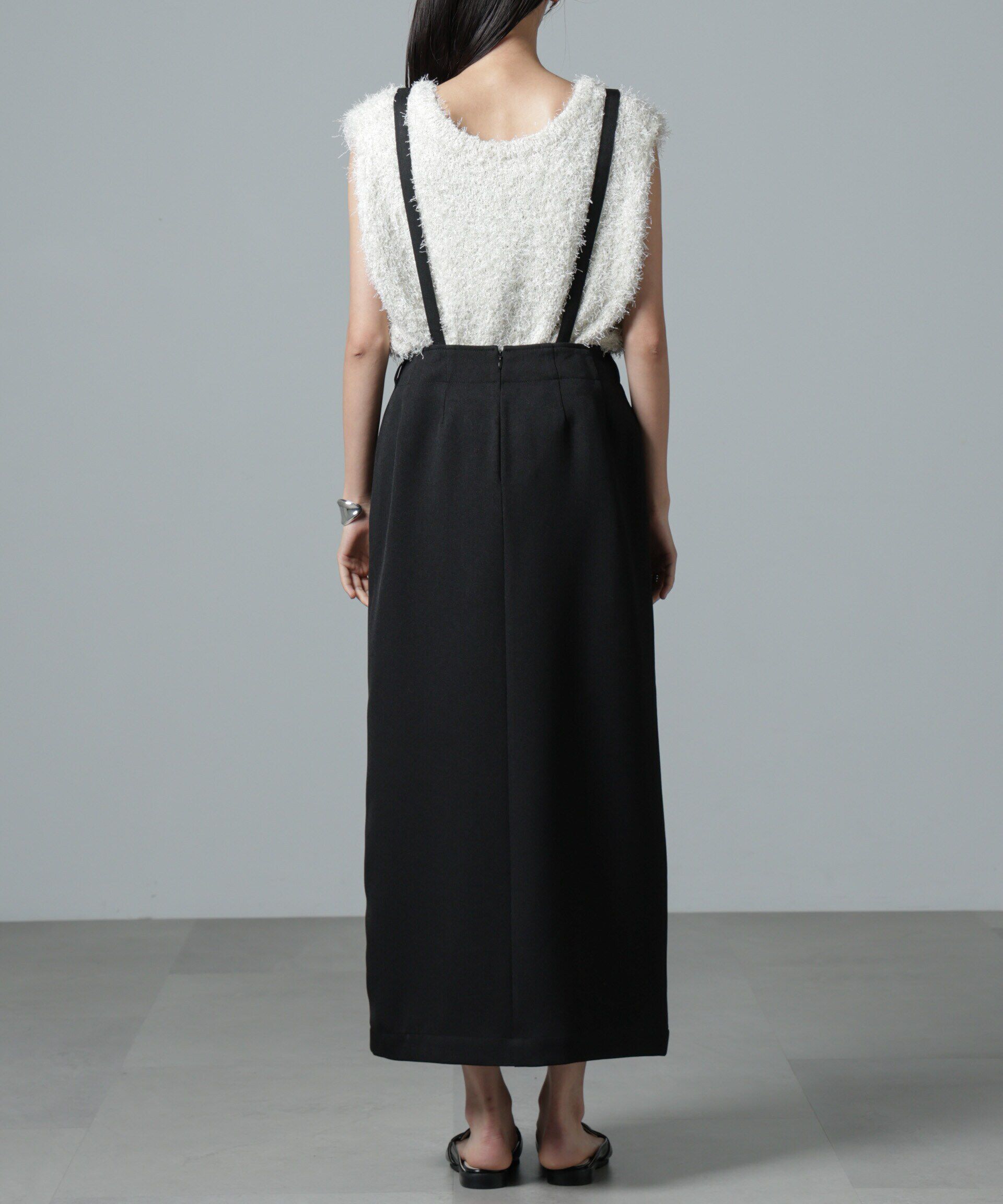 nano･universe「取り外しサスペンダー2wayスカート」|ワンピース|