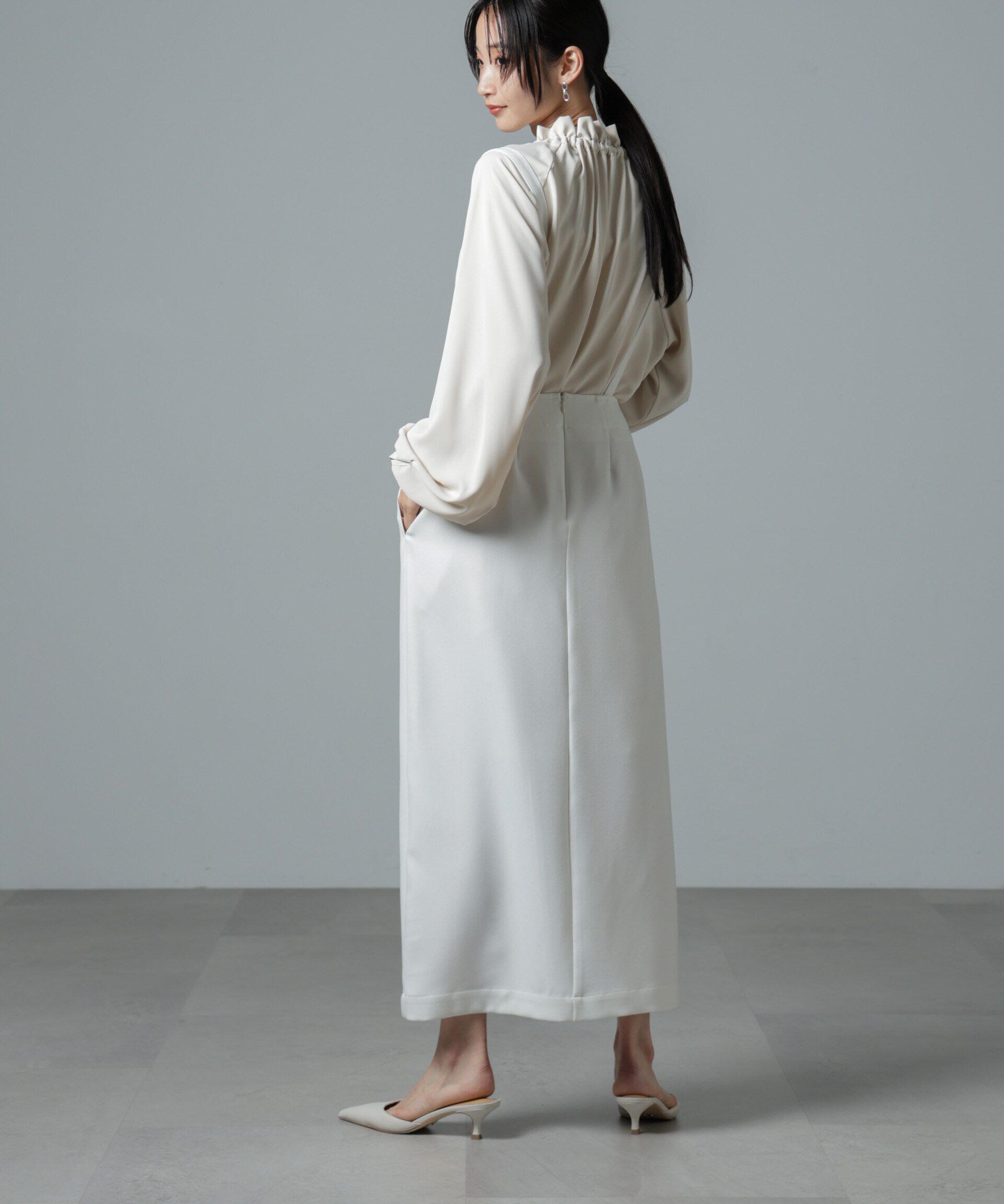 nano･universe「取り外しサスペンダー2wayスカート」|ワンピース|