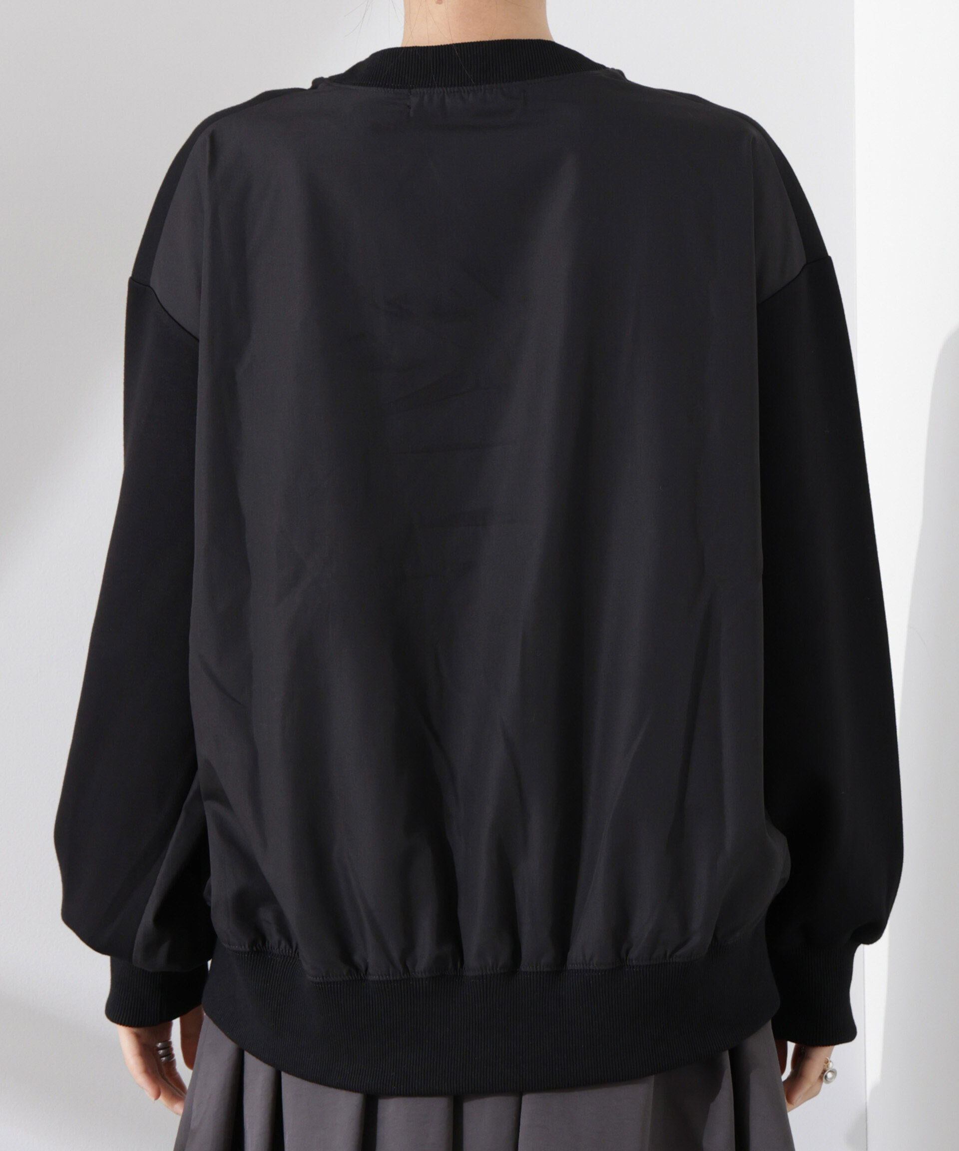 nano･universe「布帛コンビポンチカットトップス」|Tシャツ・カットソー|