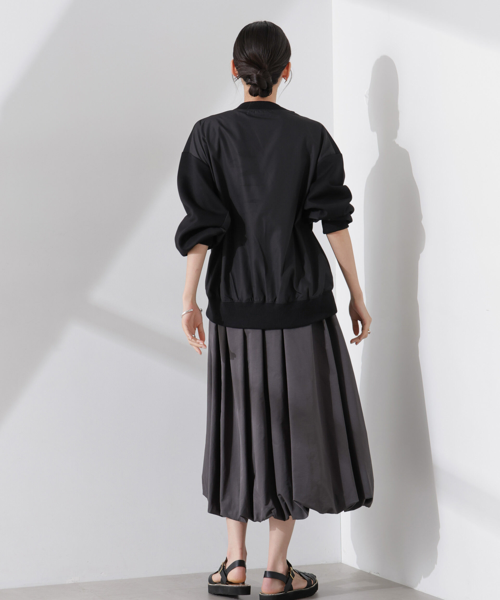 nano･universe「布帛コンビポンチカットトップス」|Tシャツ・カットソー|