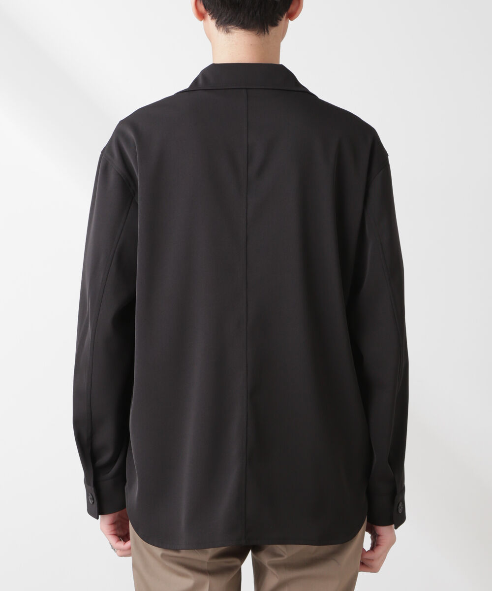 nano･universe「ドライツイル オーバーシャツジャケット」|テーラードジャケット|