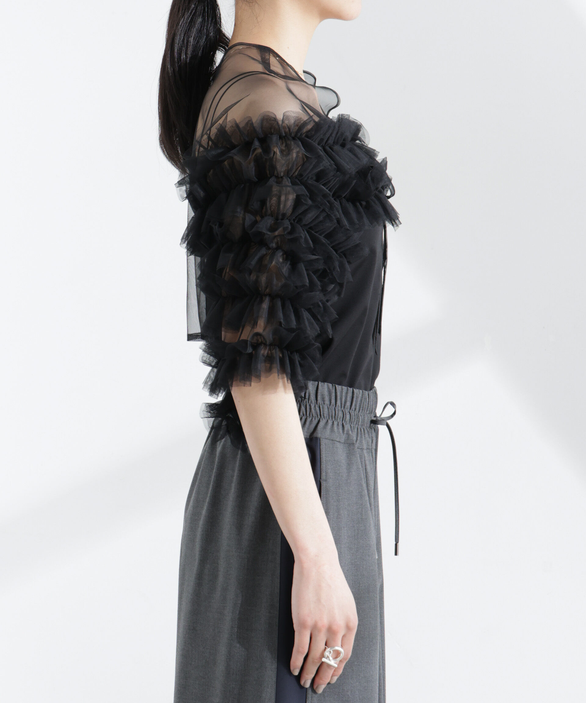 nano･universe「troisieme chaco/チュールボレロ」|シャツ・ブラウス|