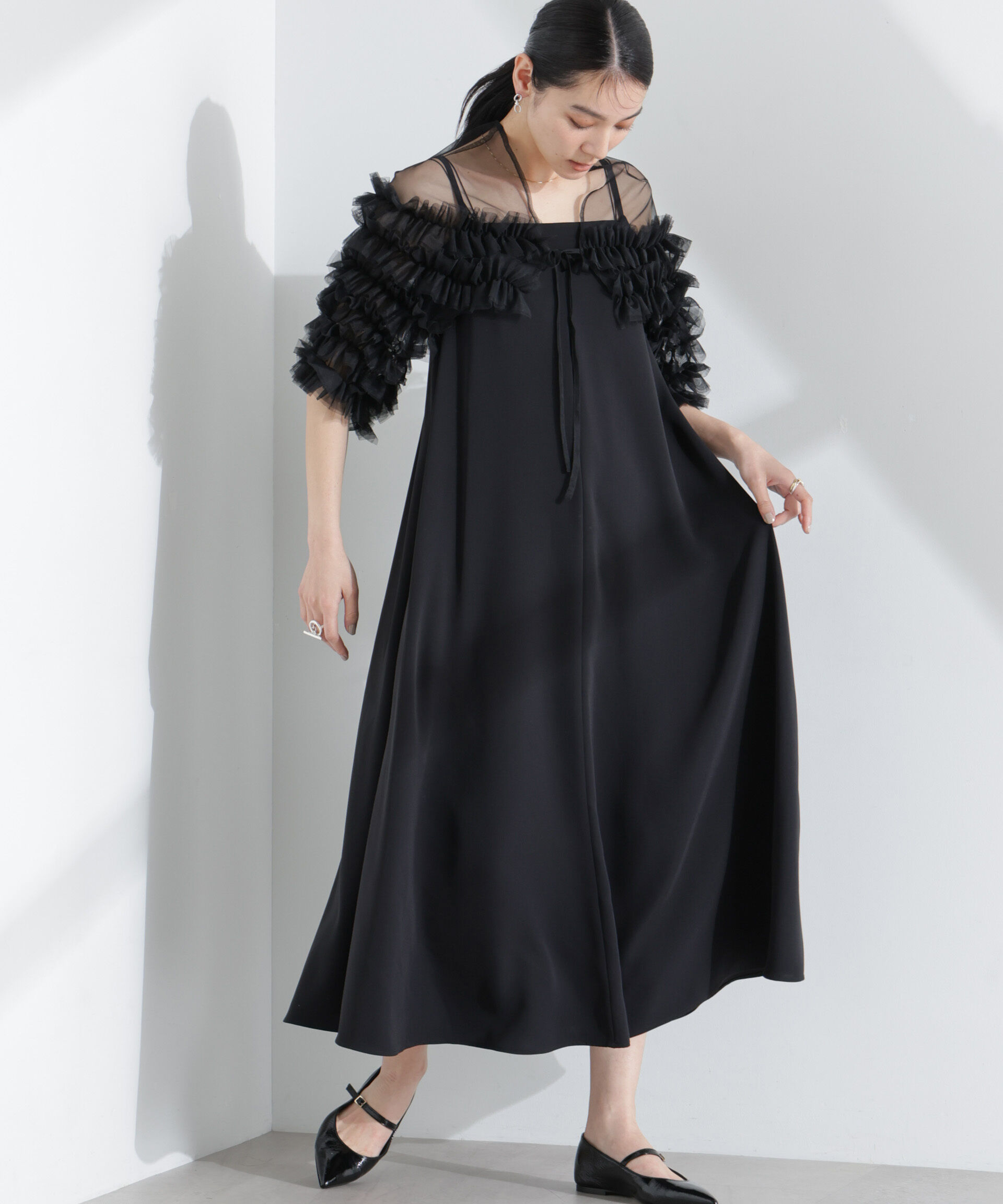 nano･universe「troisieme chaco/チュールボレロ」|シャツ・ブラウス|