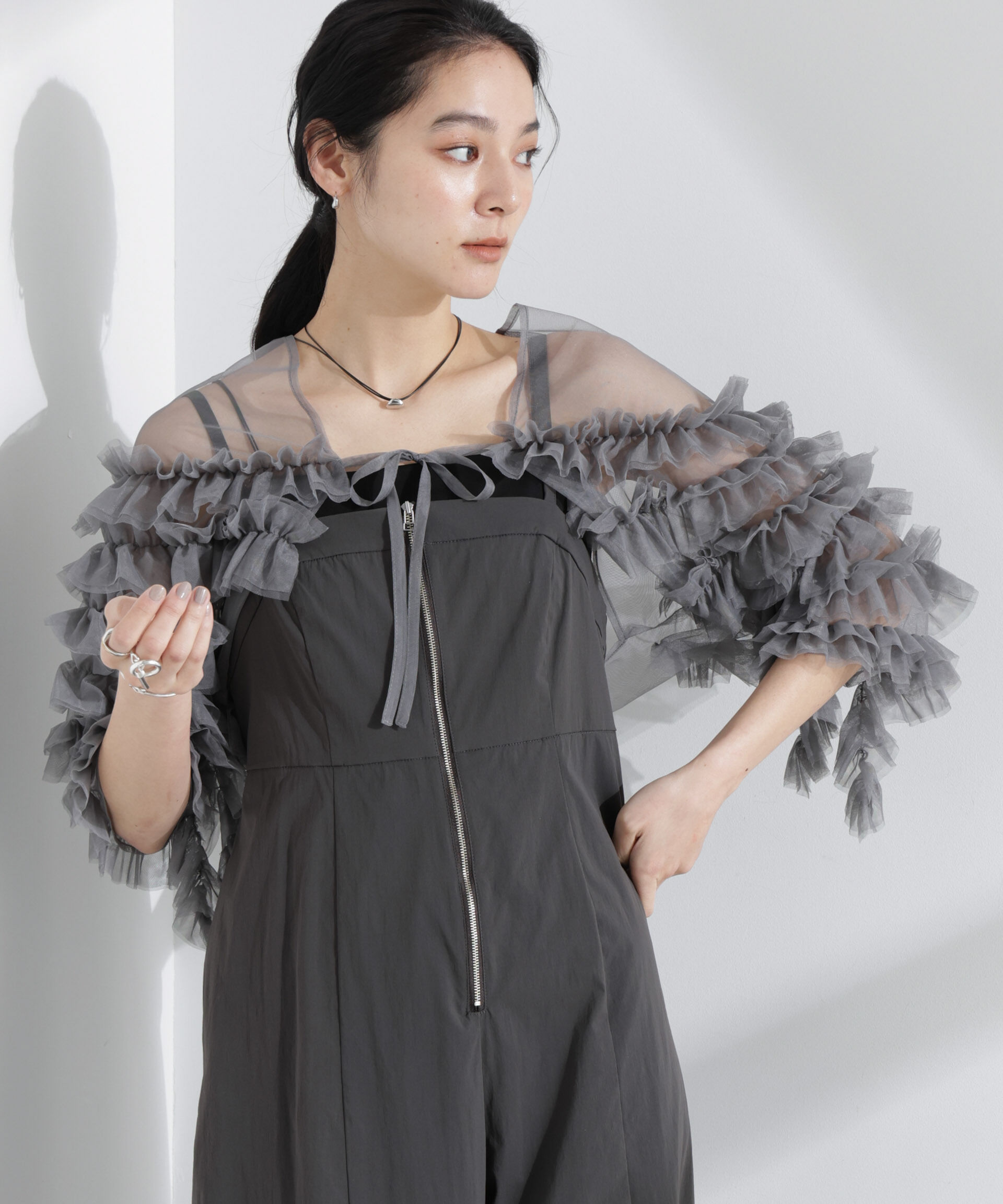 nano･universe「troisieme chaco/チュールボレロ」|シャツ・ブラウス|