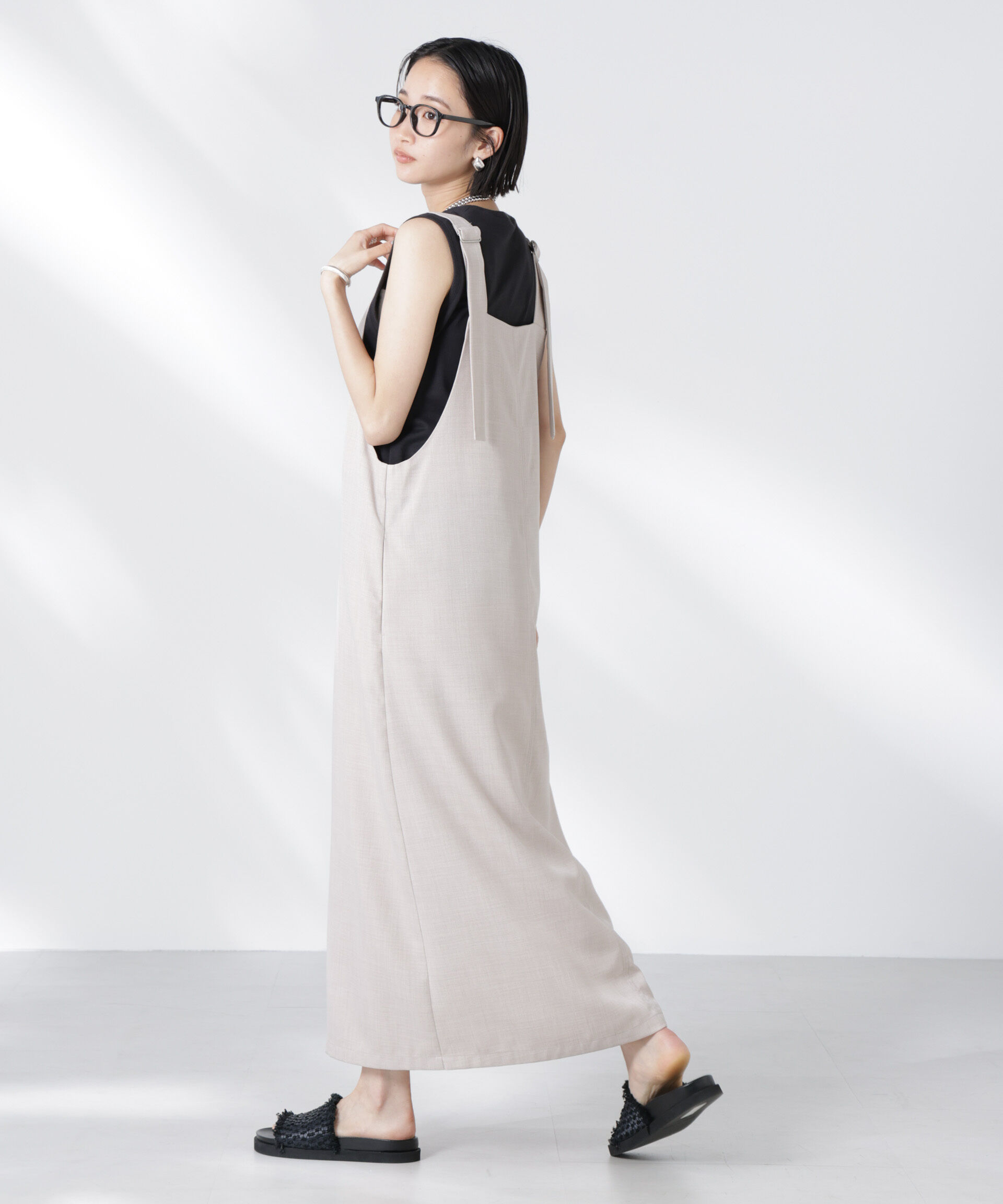 nano･universe「前後2wayサロペットワンピース」|ワンピース|