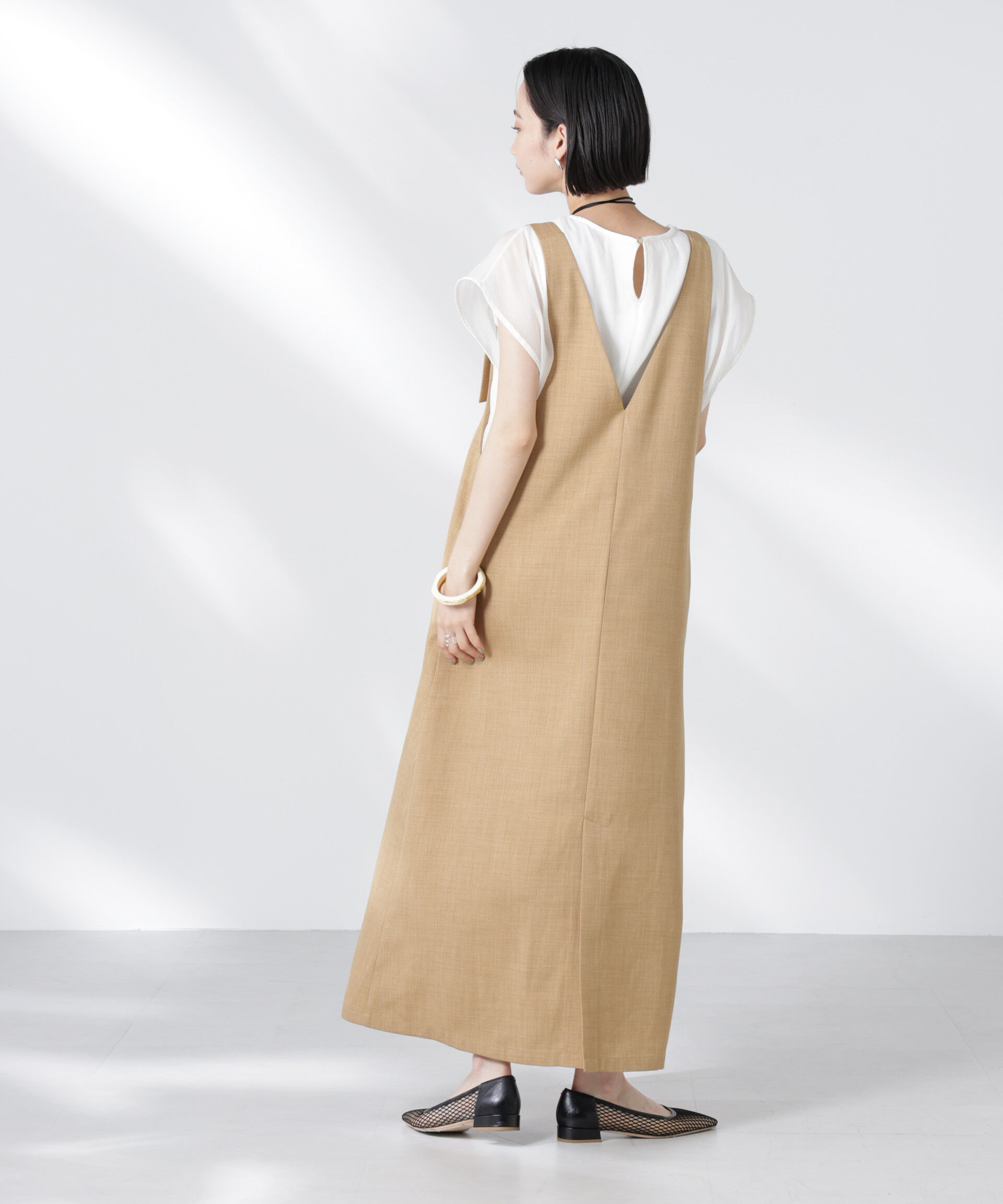 nano･universe「前後2wayサロペットワンピース」|ワンピース|