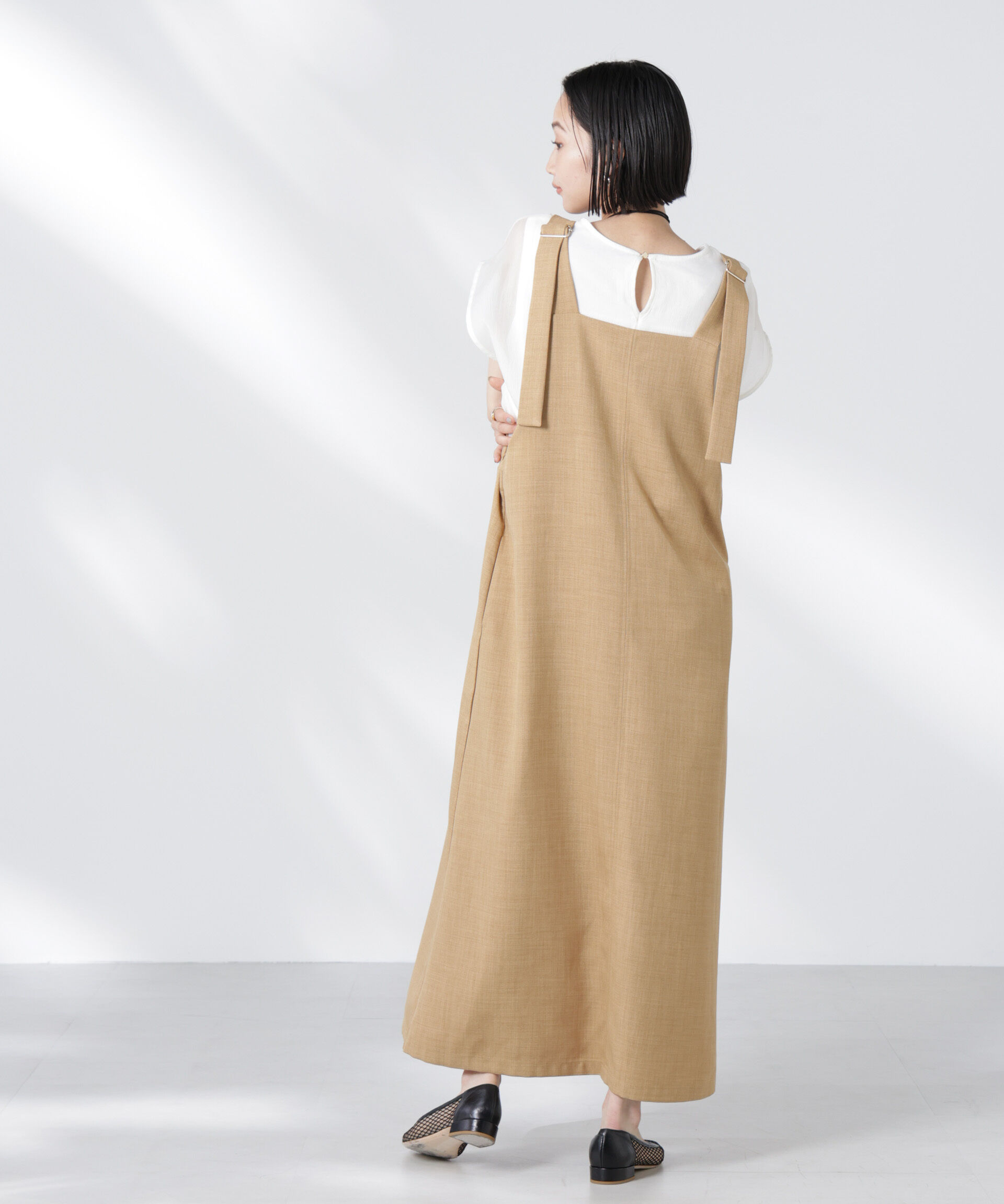 nano･universe「前後2wayサロペットワンピース」|ワンピース|