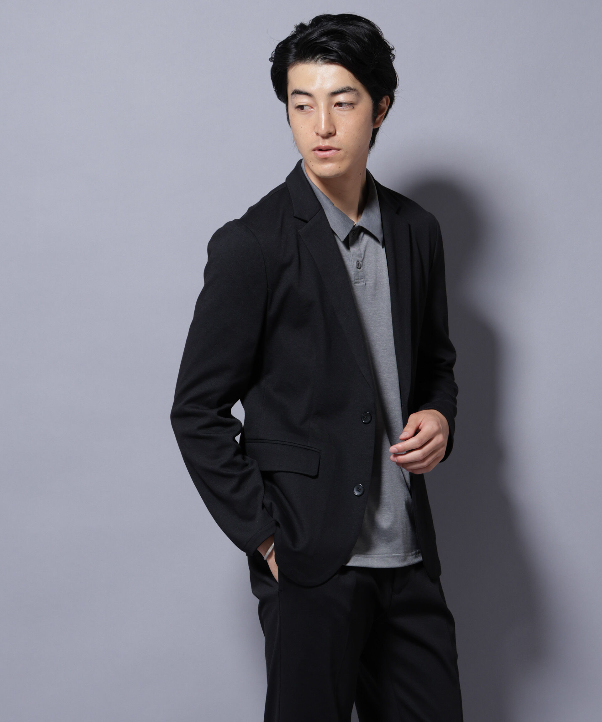 nano･universe「ストレッチカノコジャケット(セットアップ可)」|テーラードジャケット|