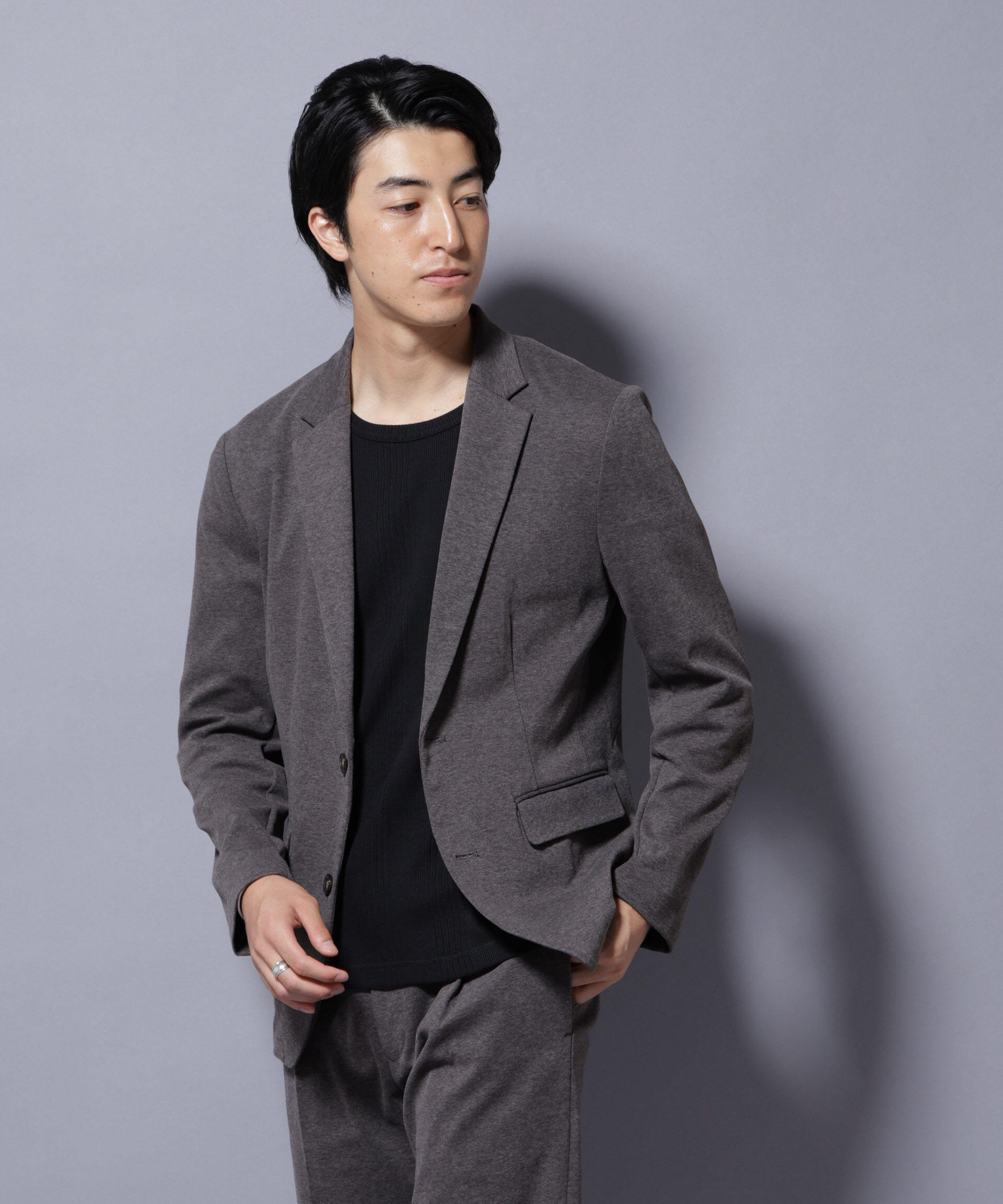 nano･universe「ストレッチカノコジャケット(セットアップ可)」|テーラードジャケット|