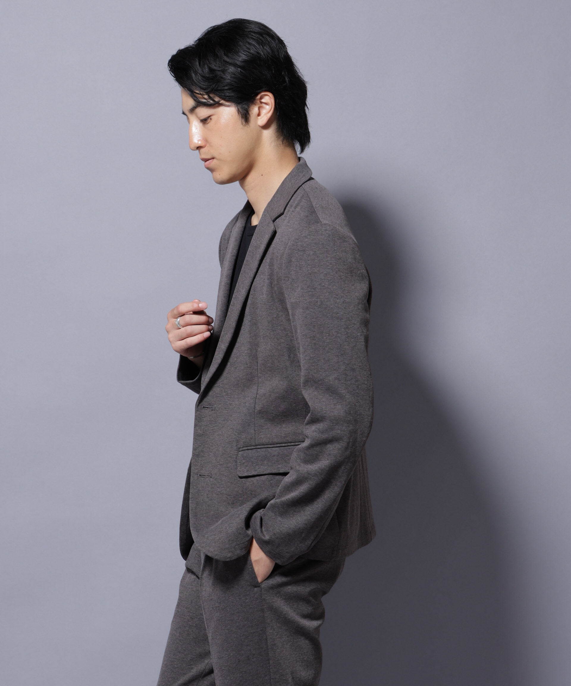 nano･universe「ストレッチカノコジャケット(セットアップ可)」|テーラードジャケット|