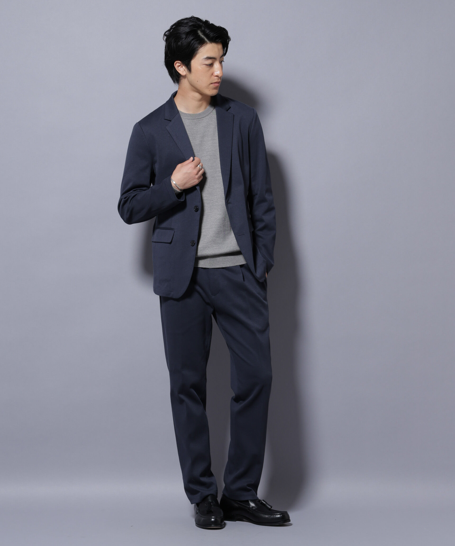 nano･universe「ストレッチカノコジャケット(セットアップ可)」|テーラードジャケット|