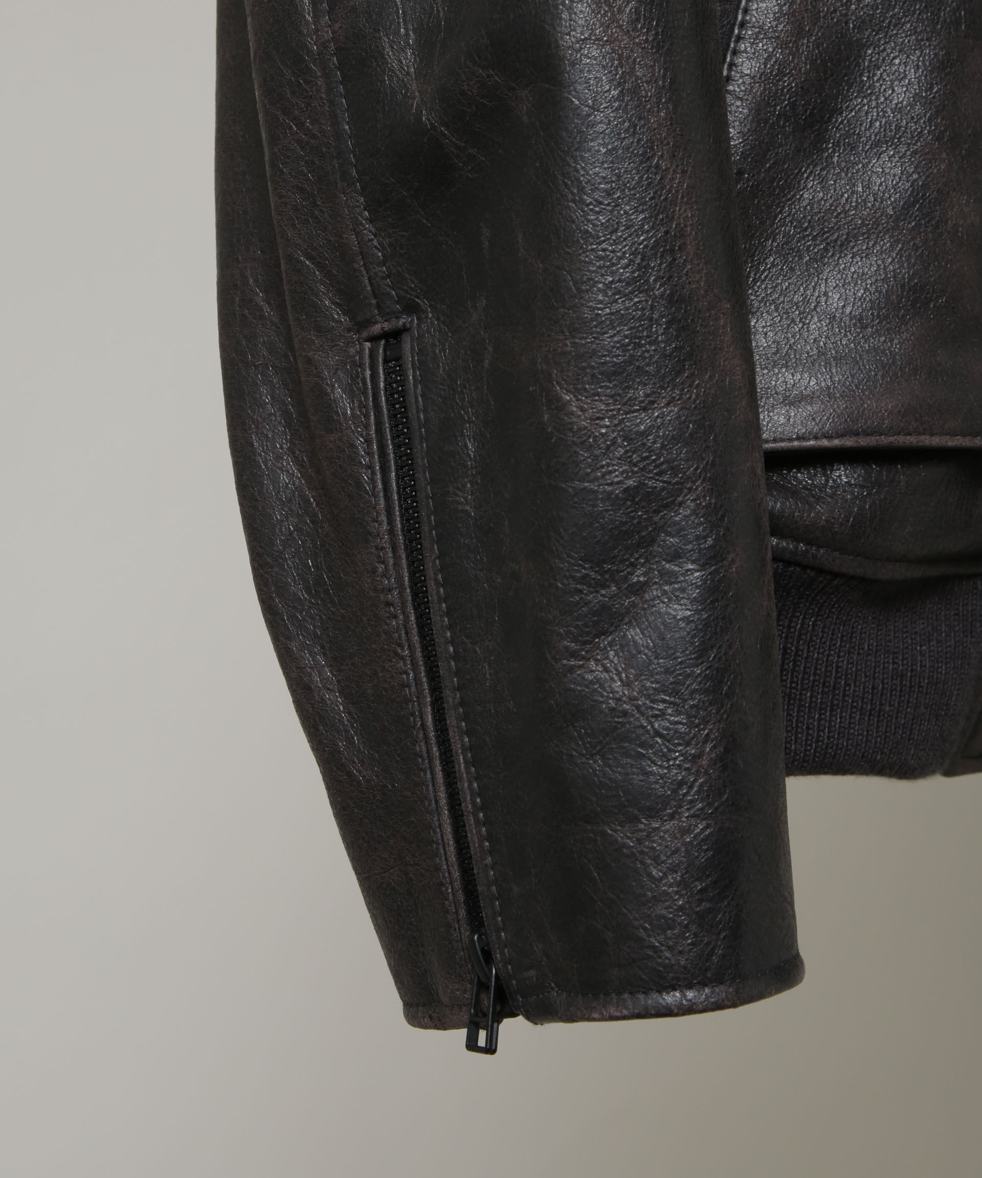 nano･universe「｢HOTEL PALACE｣ シングルライダース レザーJKT」|ライダースジャケット|