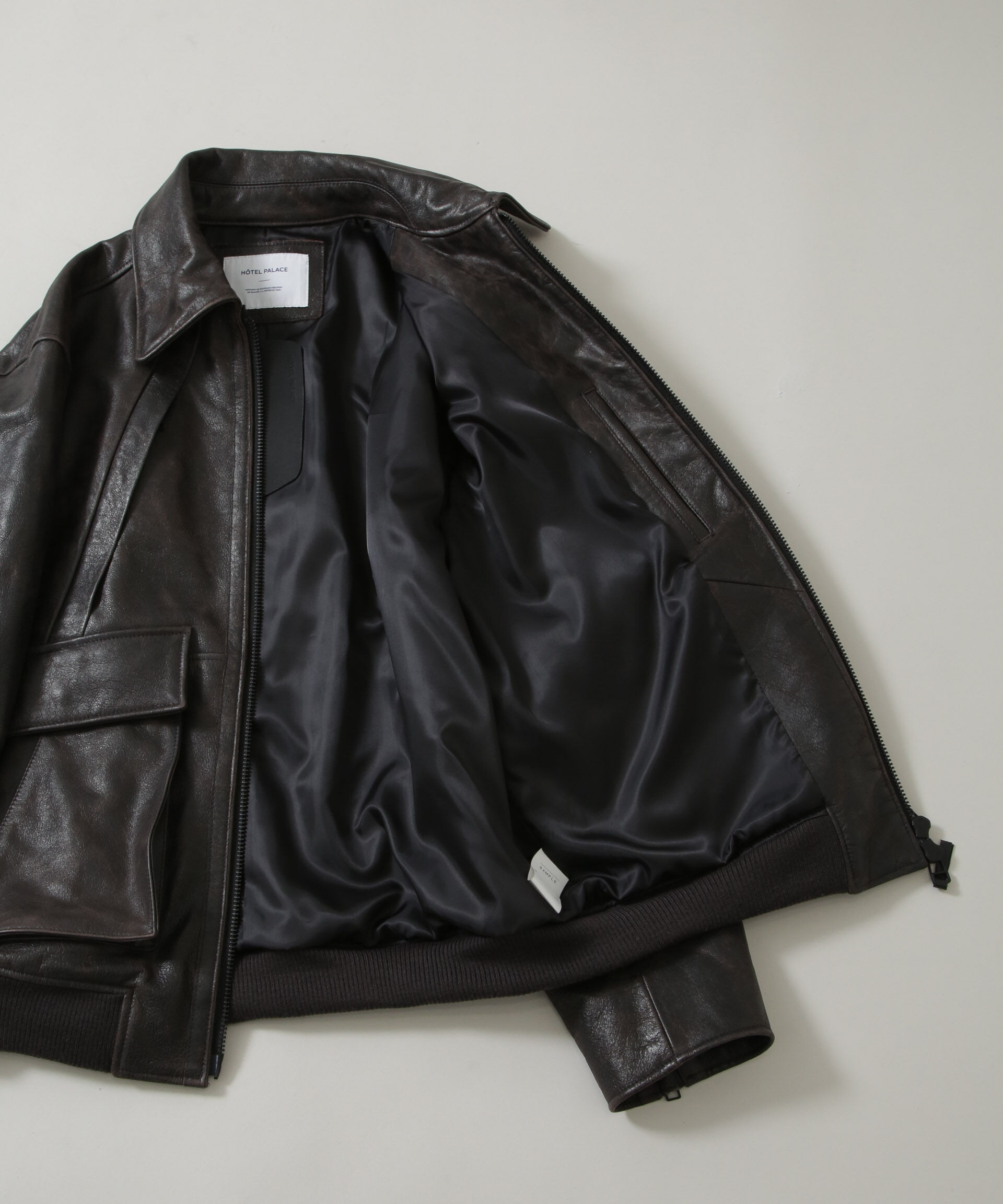 nano･universe「｢HOTEL PALACE｣ シングルライダース レザーJKT」|ライダースジャケット|