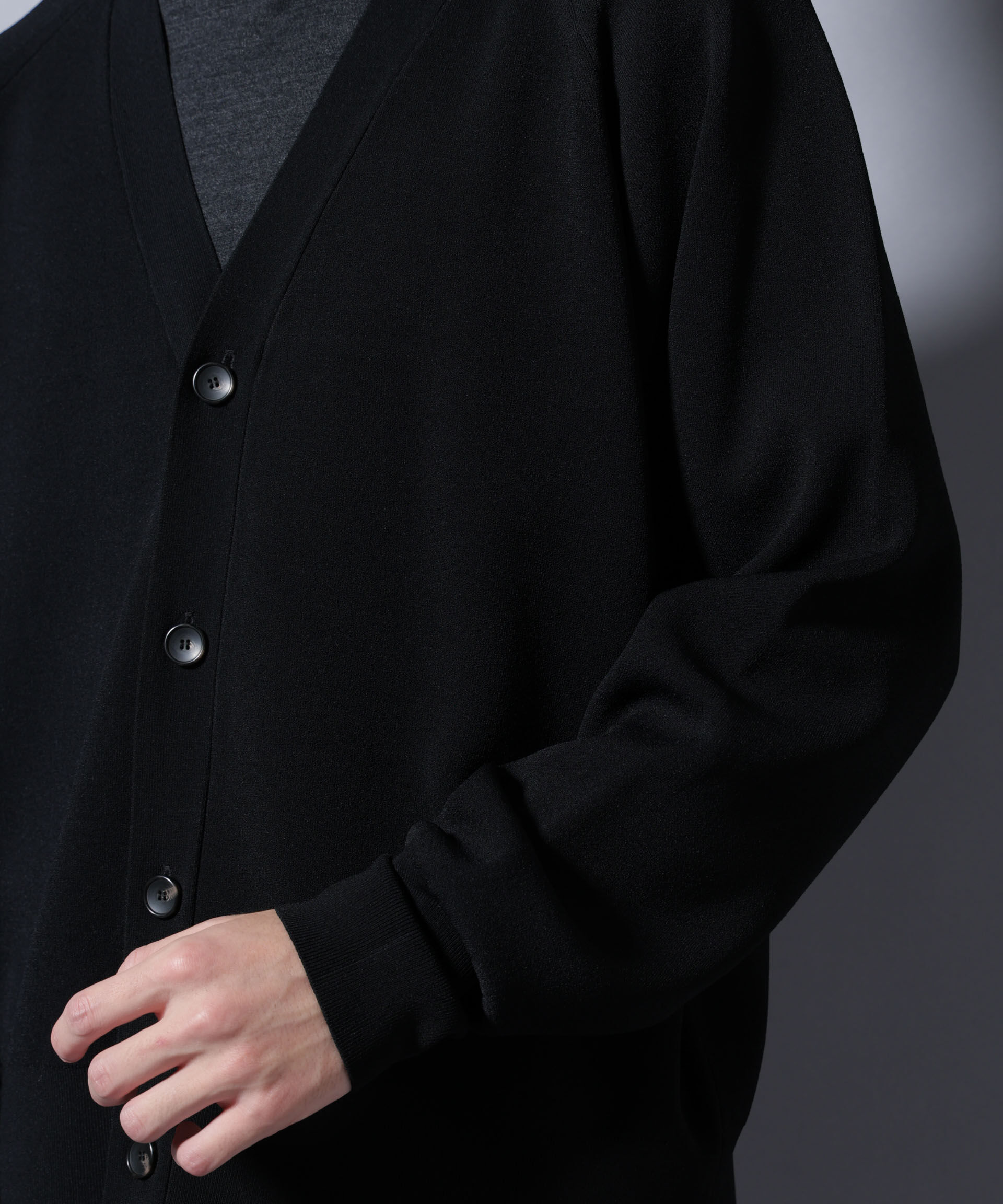 nano･universe「ELITE 7 FUNCTION W-FACE カーディガン」|ニット・セーター|