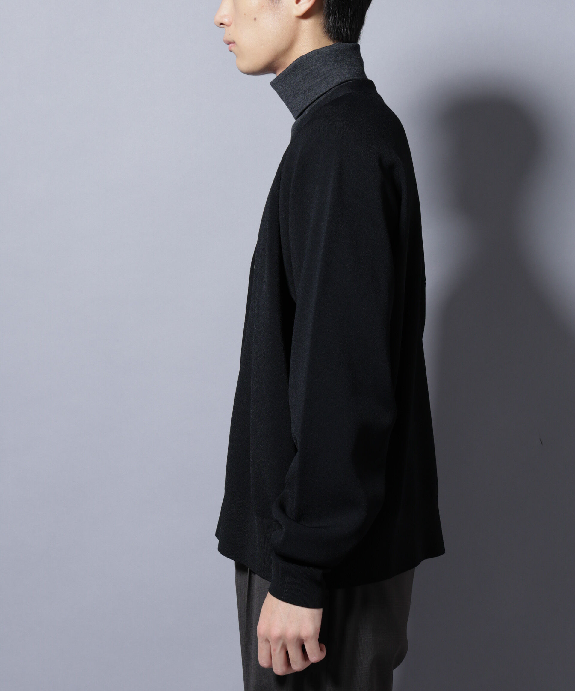 nano･universe「ELITE 7 FUNCTION W-FACE カーディガン」|ニット・セーター|