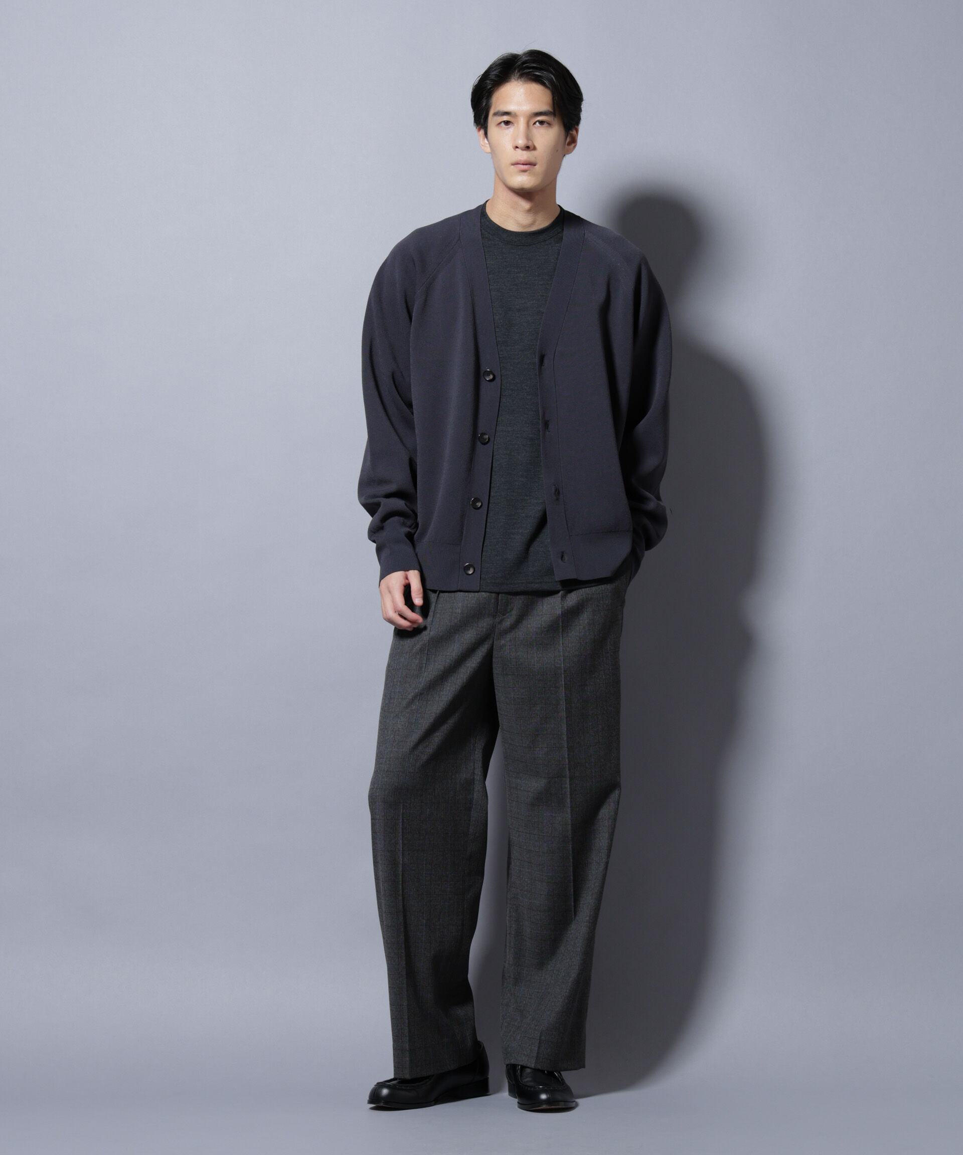 nano･universe「ELITE 7 FUNCTION W-FACE カーディガン」|ニット・セーター|