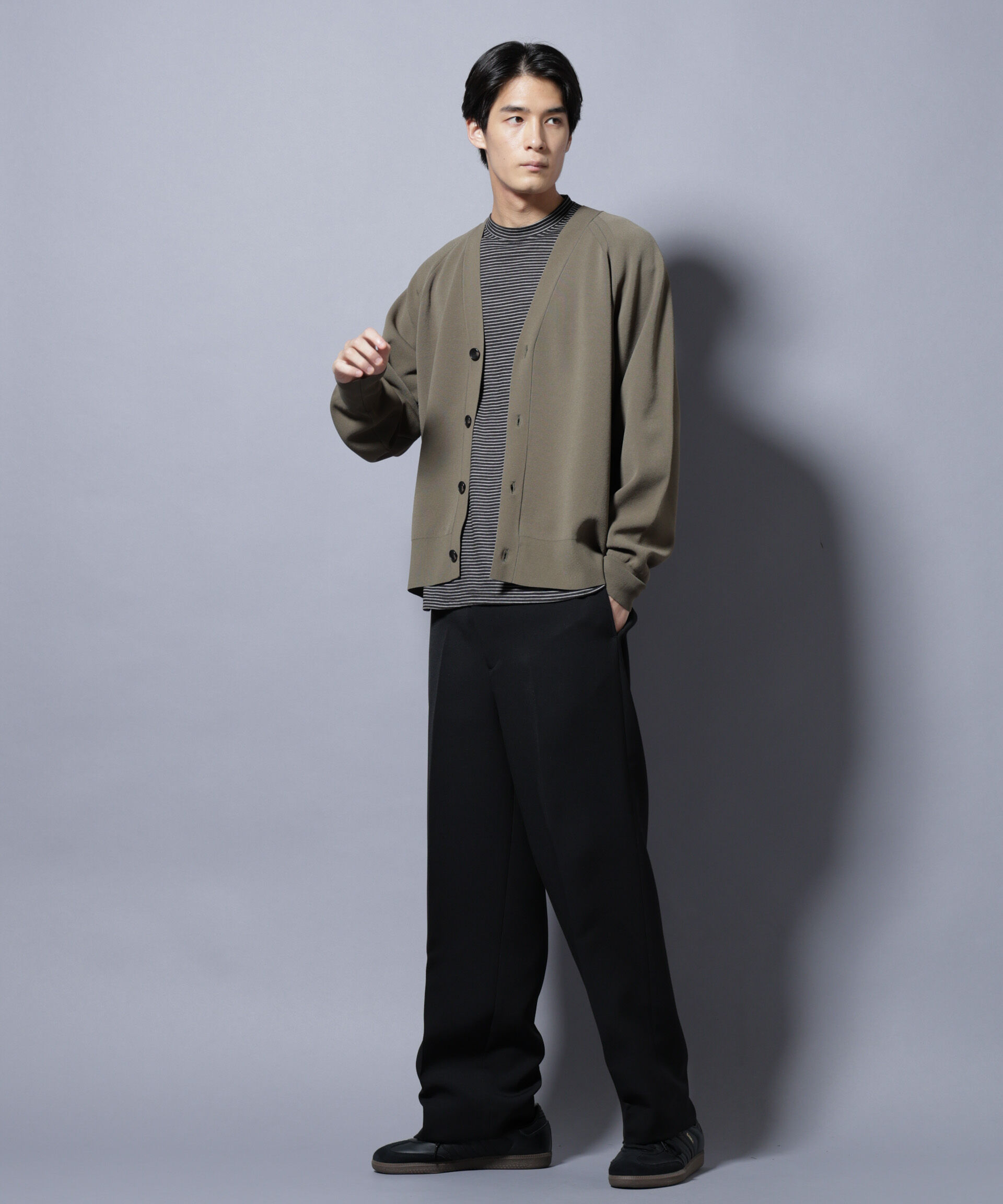 nano･universe「ELITE 7 FUNCTION W-FACE カーディガン」|ニット・セーター|