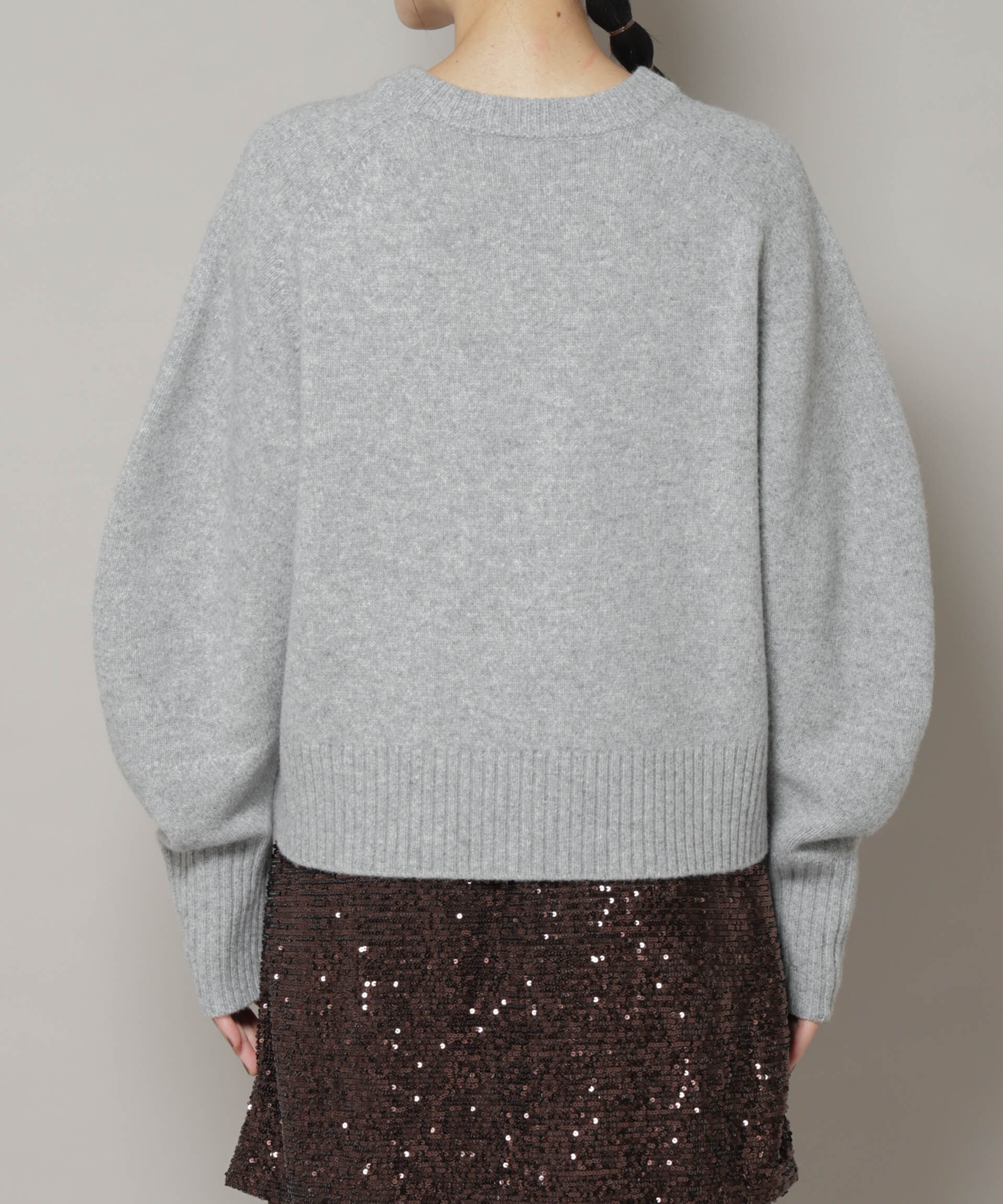 nano･universe「AQUAウールカシミヤクルーネックニットプルオーバー」|ニット・セーター|