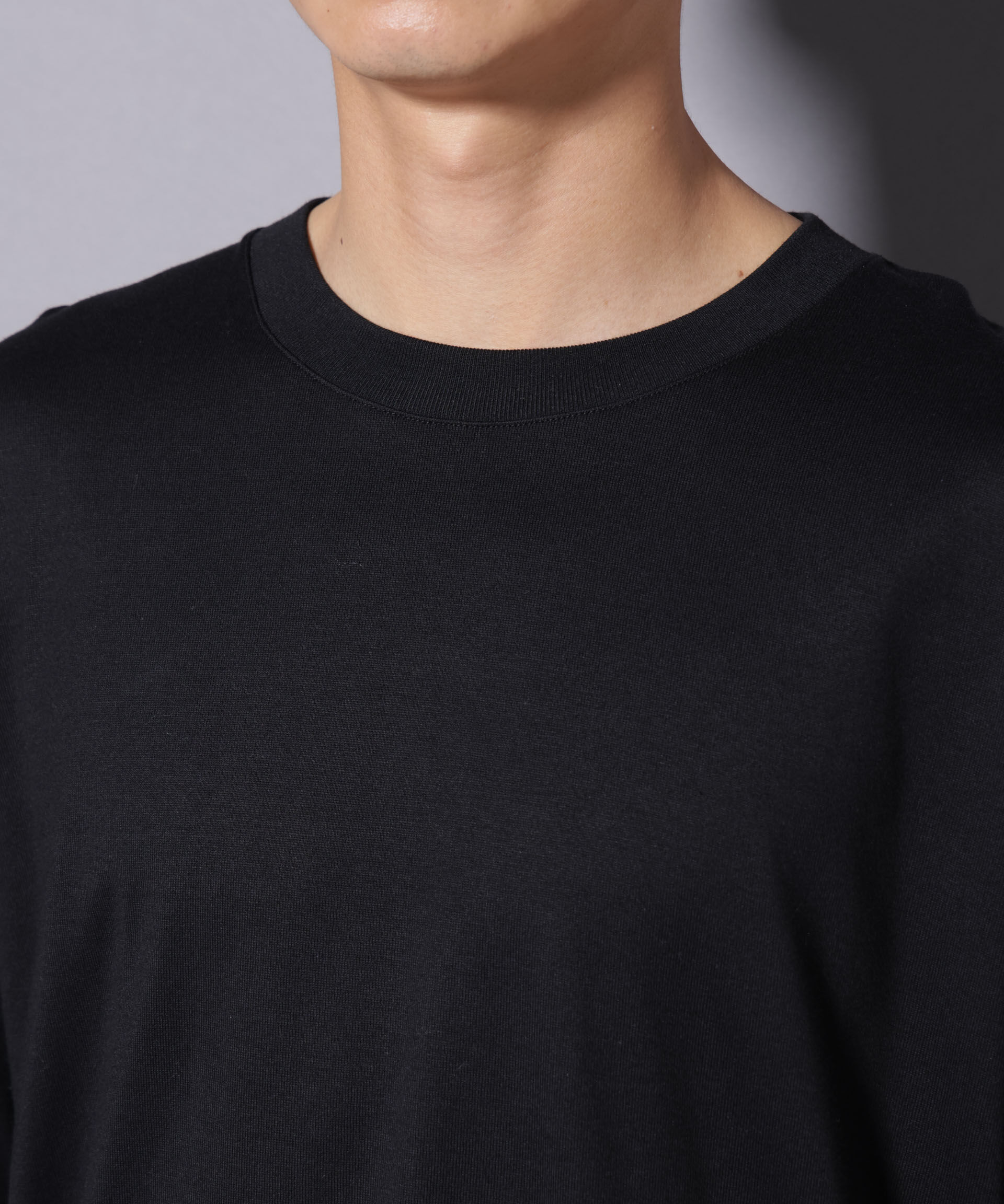 nano･universe「Anti Soaked(R) 汗染み防止 クルーネックワイドTシャツ七分袖」|Tシャツ・カットソー|