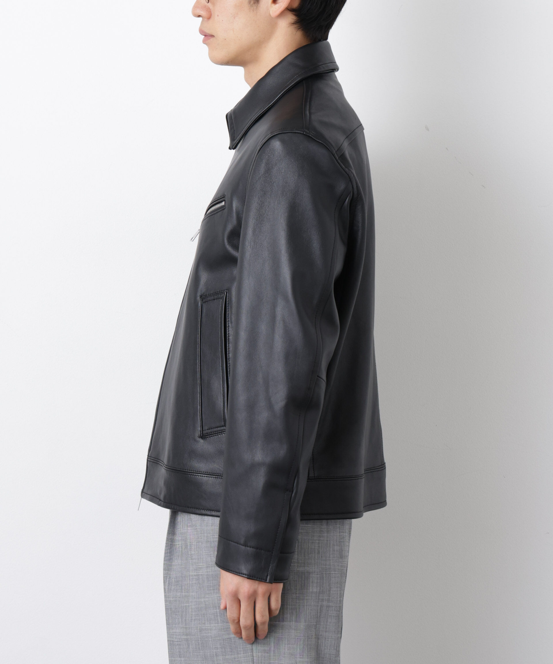 nano･universe「ラムナッパレザーライダースジャケット」|ライダースジャケット|