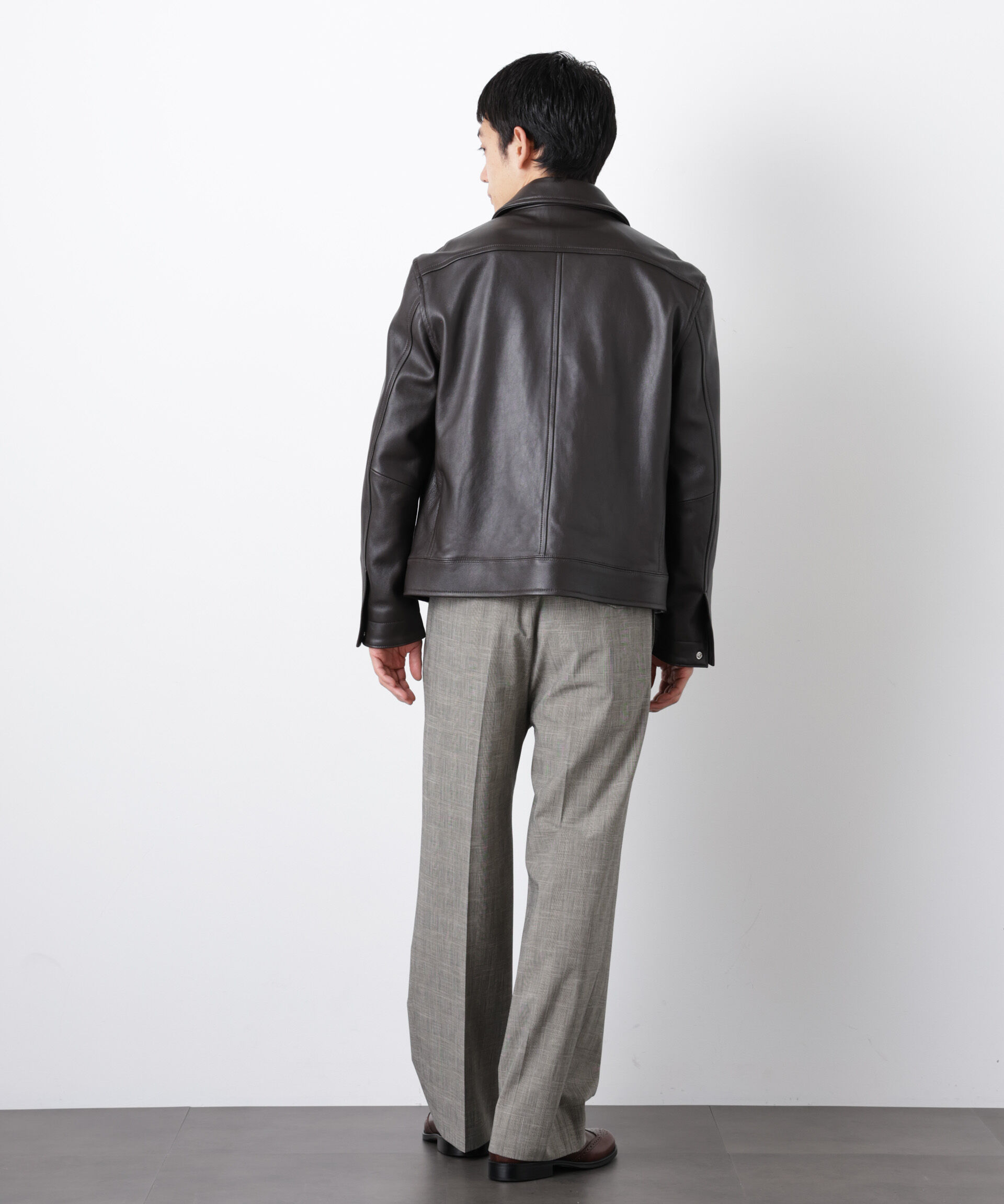 nano･universe「ラムナッパレザーライダースジャケット」|ライダースジャケット|