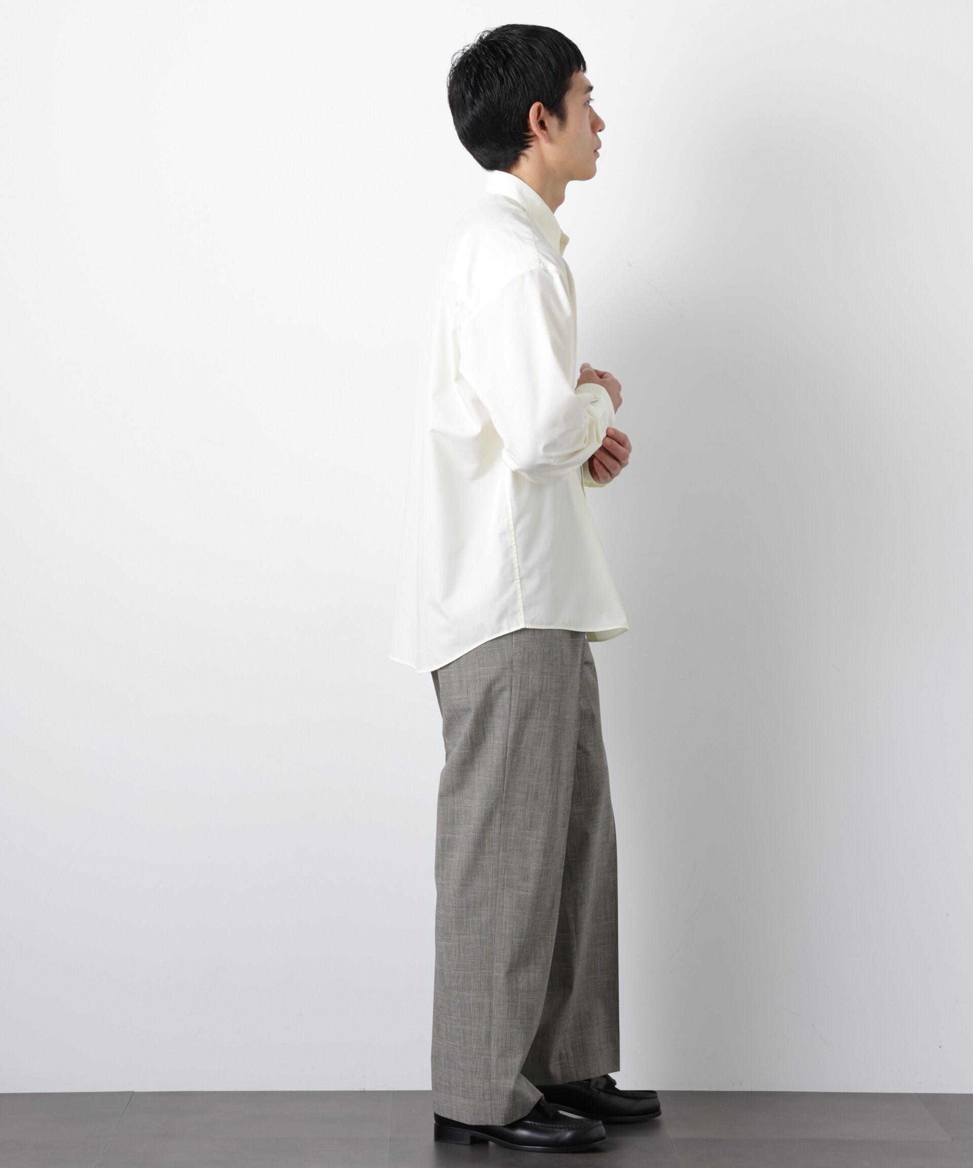 nano･universe「「大人のワイドシャツ」レギュラーカラー 長袖」|シャツ・ブラウス|