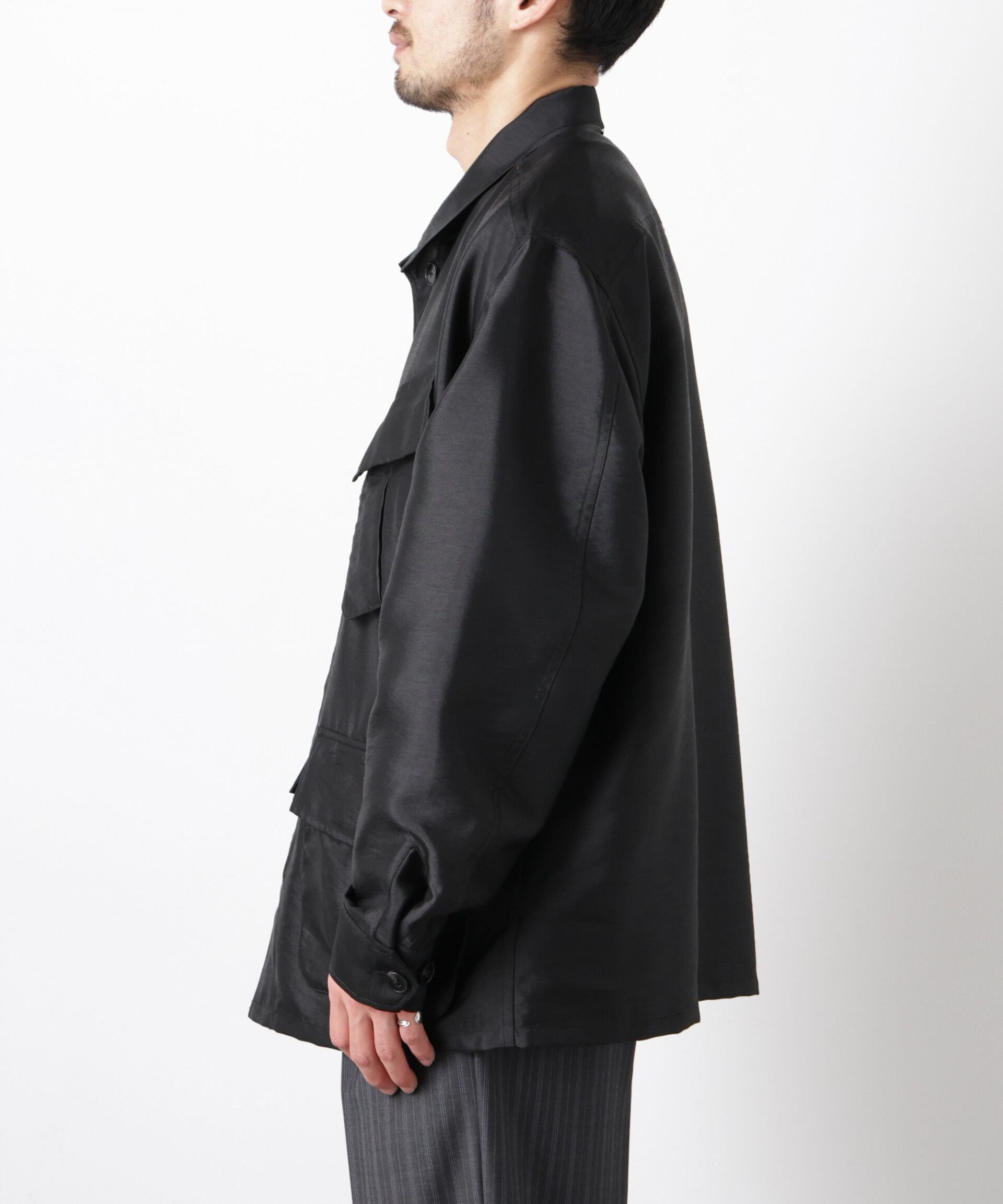 nano･universe「｢ASSEMBLANC｣ ソラーロ ファティーグジャケット」|ブルゾン・スタジャン|