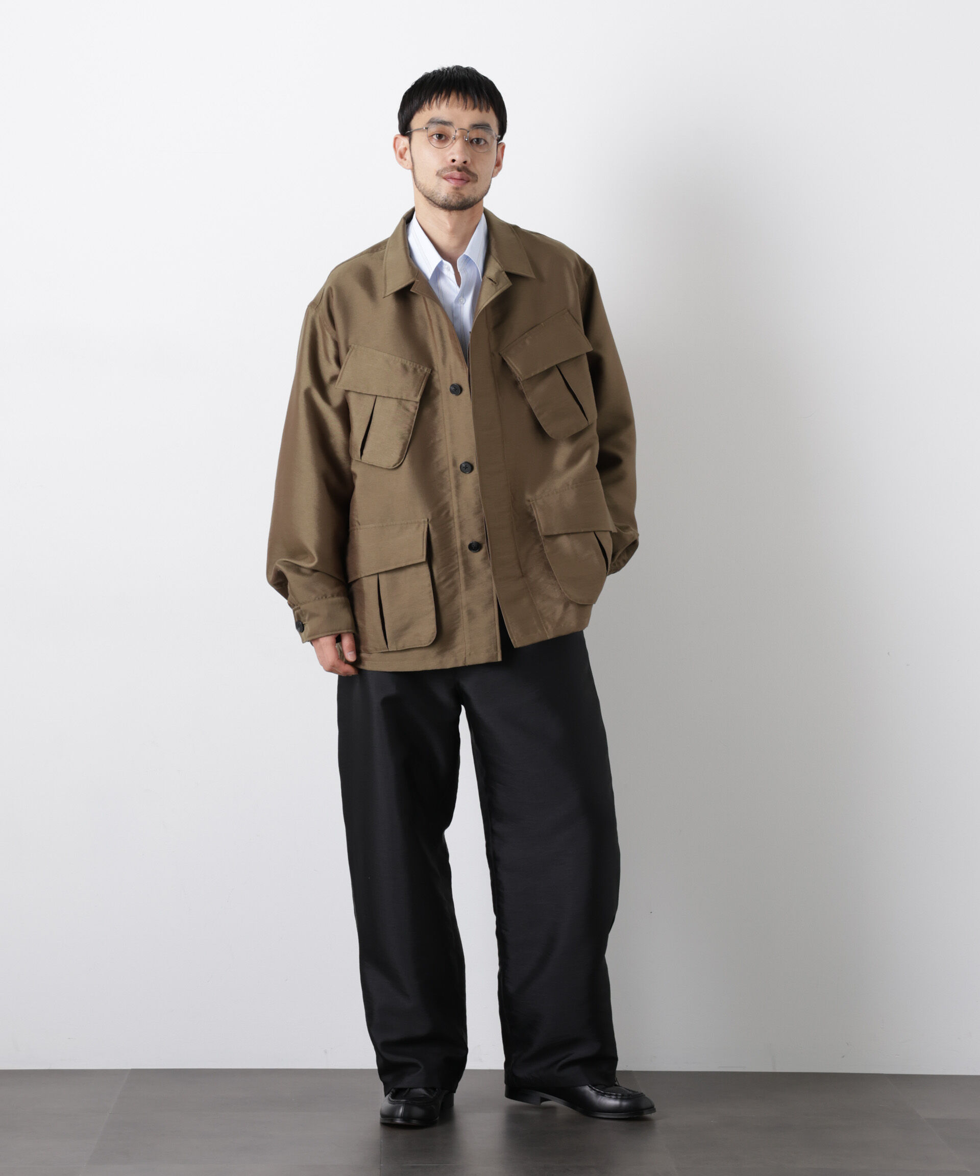 nano･universe「｢ASSEMBLANC｣ ソラーロ ファティーグジャケット」|ブルゾン・スタジャン|