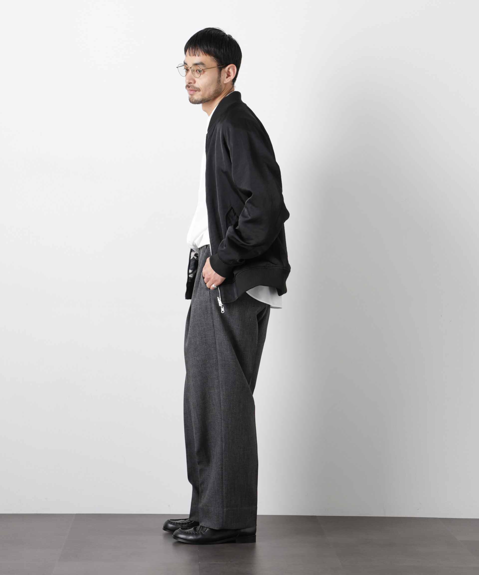 nano･universe「リバーシブル MA-1」|ブルゾン・スタジャン|