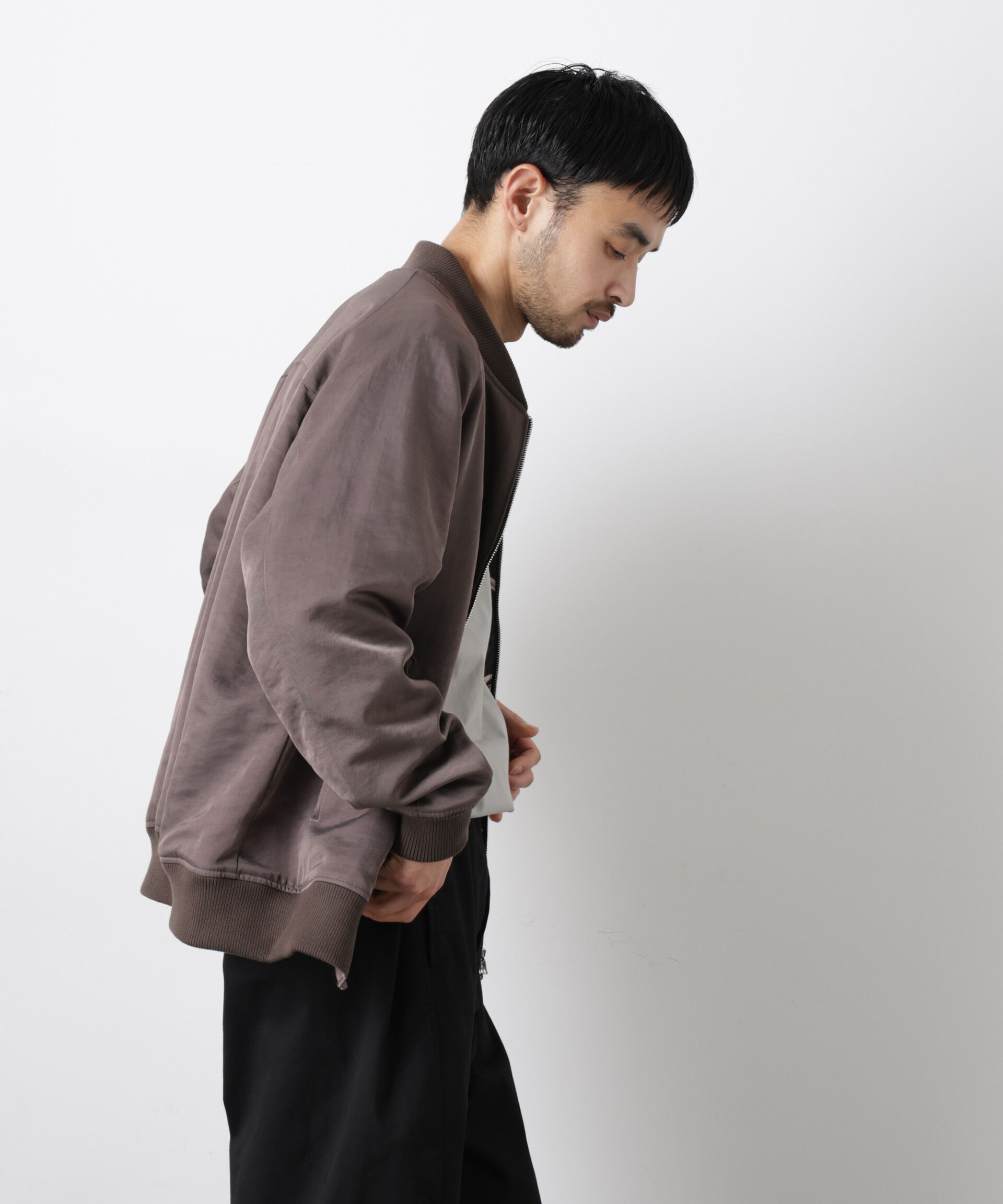 nano･universe「リバーシブル MA-1」|ブルゾン・スタジャン|