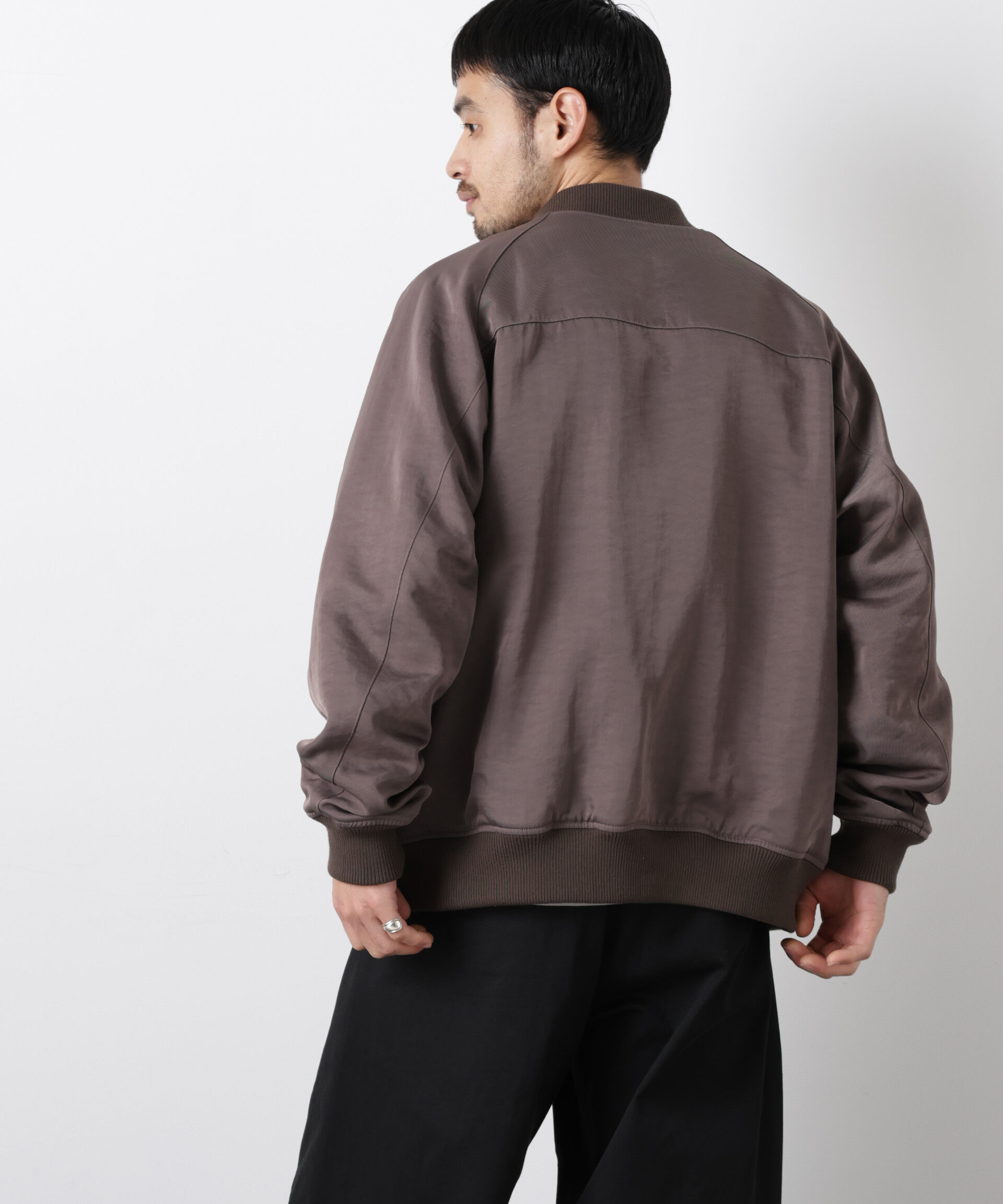 nano･universe「リバーシブル MA-1」|ブルゾン・スタジャン|