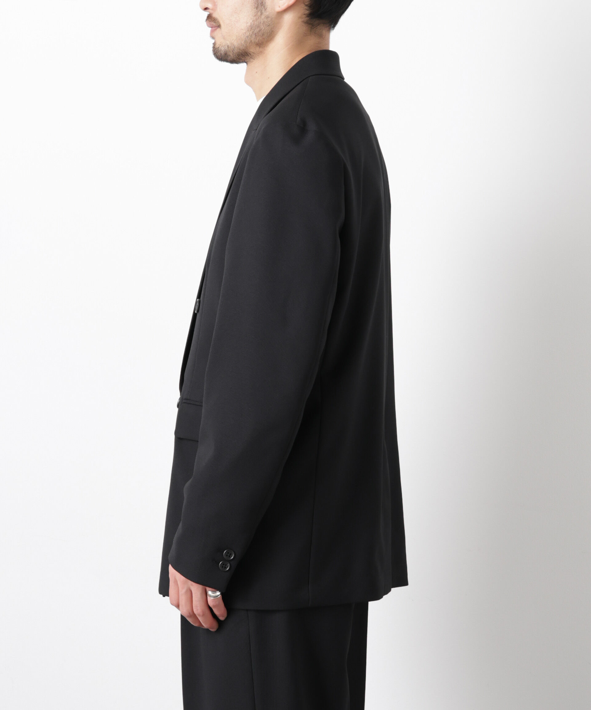 nano･universe「Reflax(R)オックスダブルブレストジャケット（セットアップ可）」|テーラードジャケット|