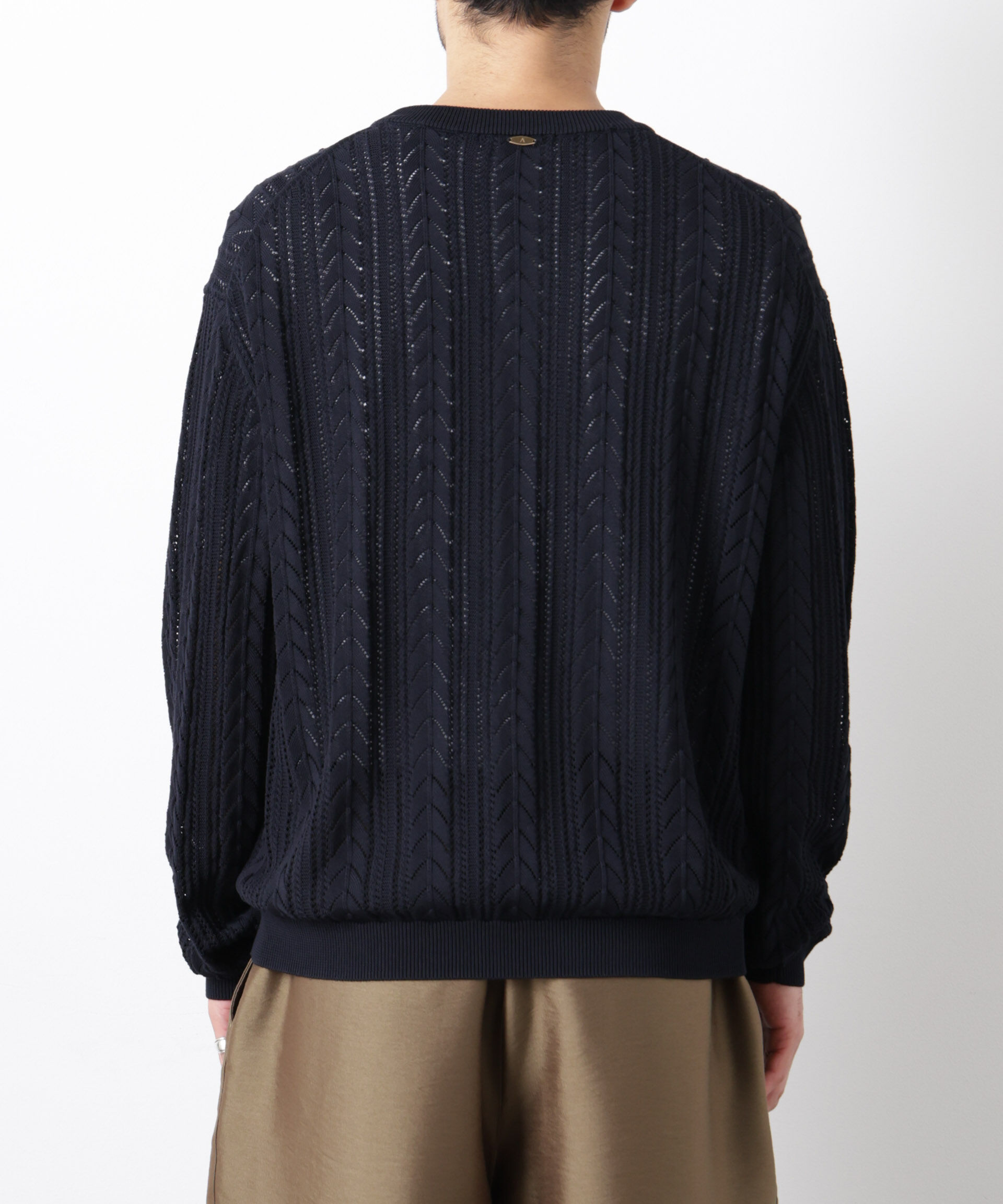 nano･universe「｢ASSEMBLANC｣コードヤーンシアーケーブルニット」|ニット・セーター|