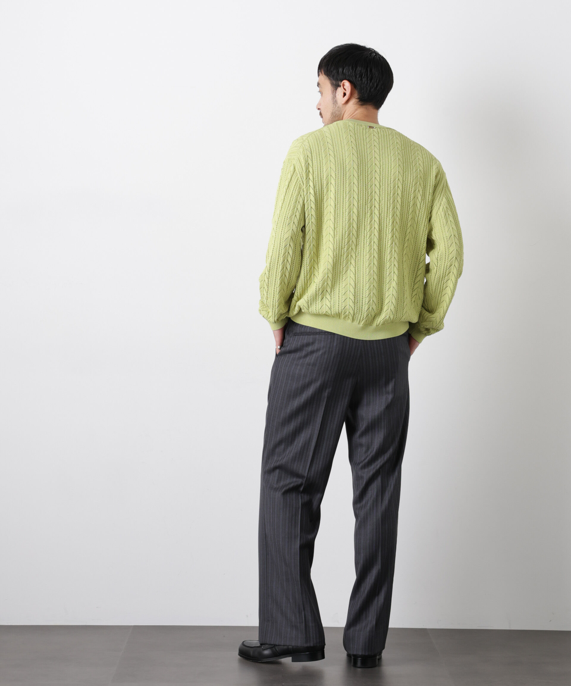 nano･universe「｢ASSEMBLANC｣コードヤーンシアーケーブルニット」|ニット・セーター|