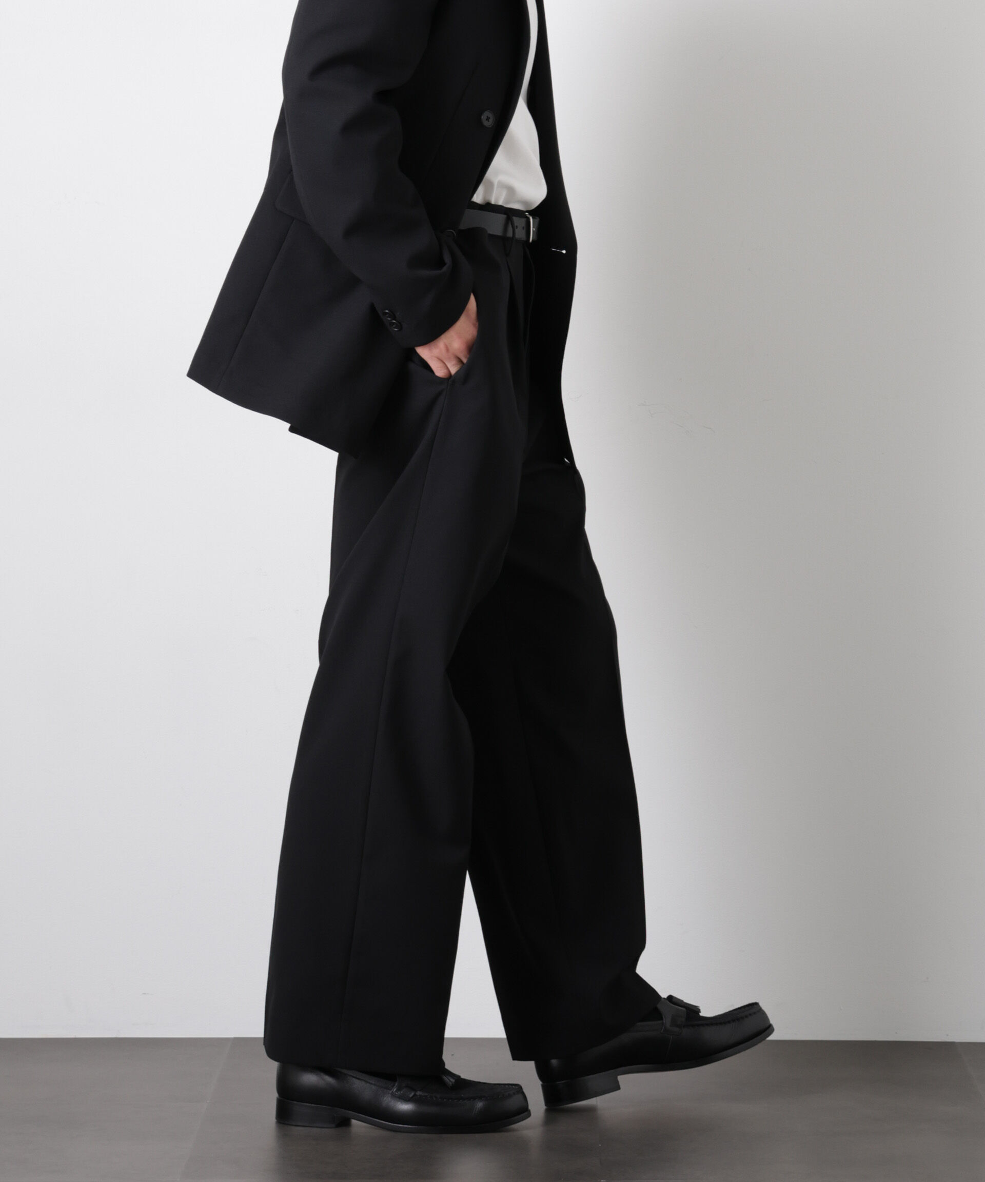 nano･universe「Reflax(R)オックスストレートパンツ（セットアップ可)」|チノ|