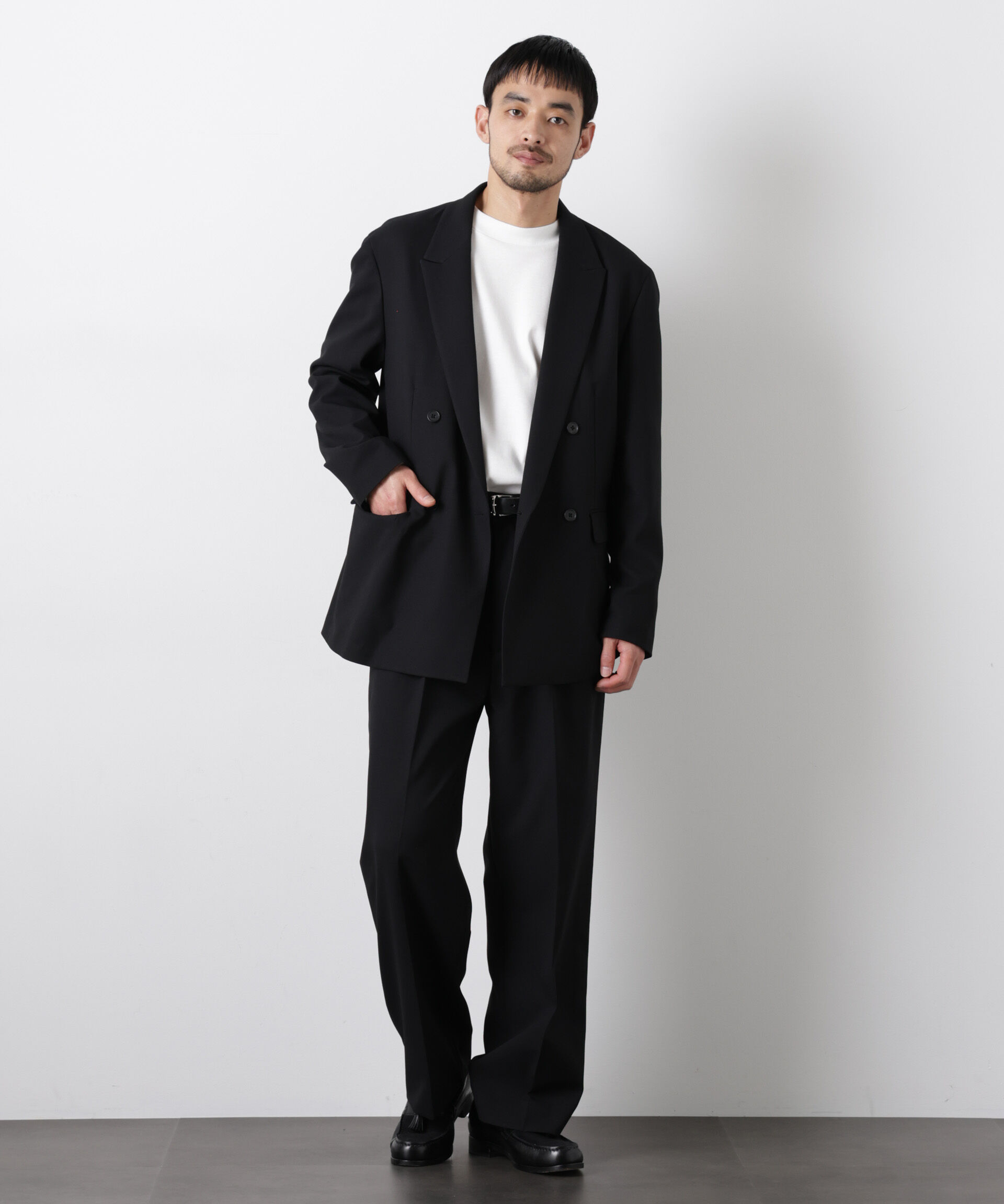 nano･universe「Reflax(R)オックスストレートパンツ（セットアップ可)」|チノ|