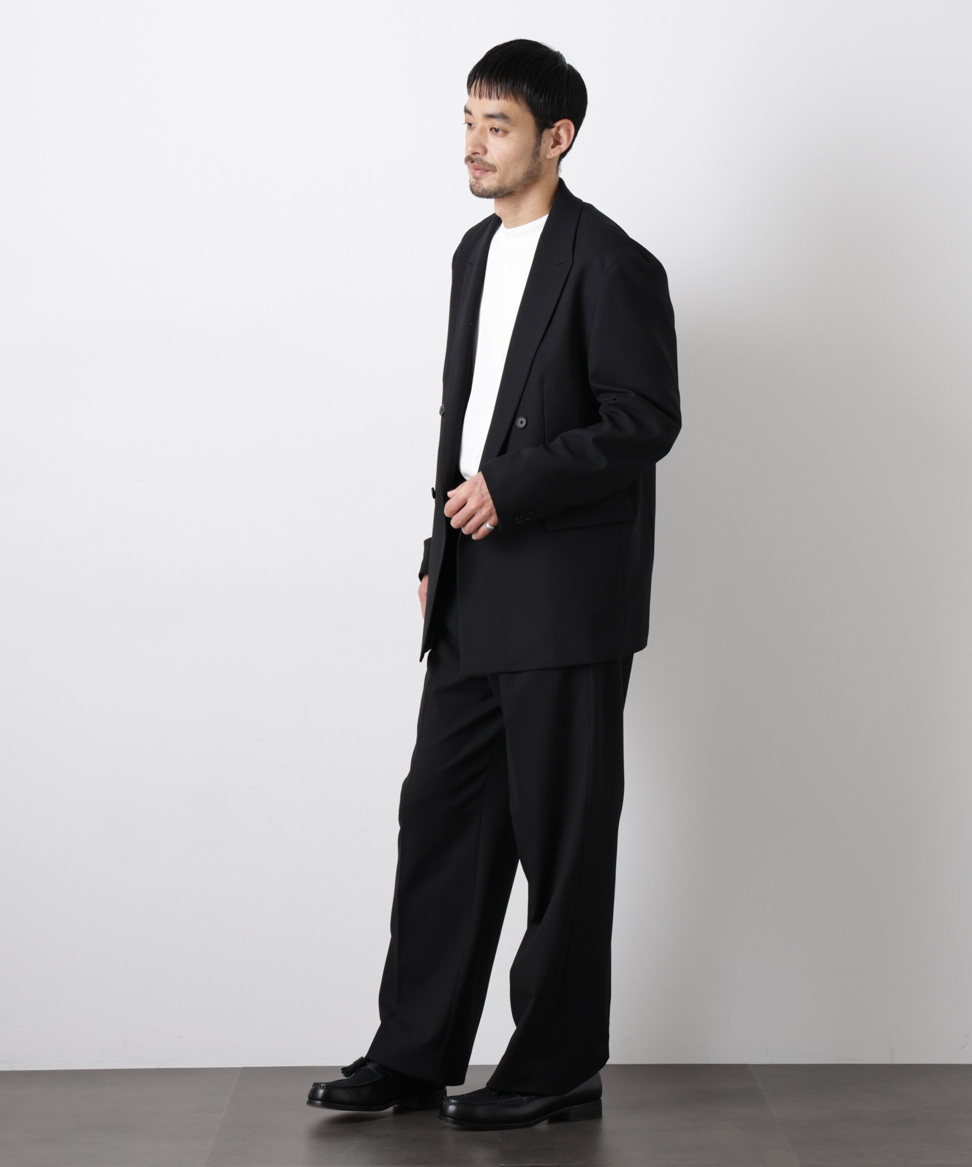 nano･universe「Reflax(R)オックスストレートパンツ（セットアップ可)」|チノ|