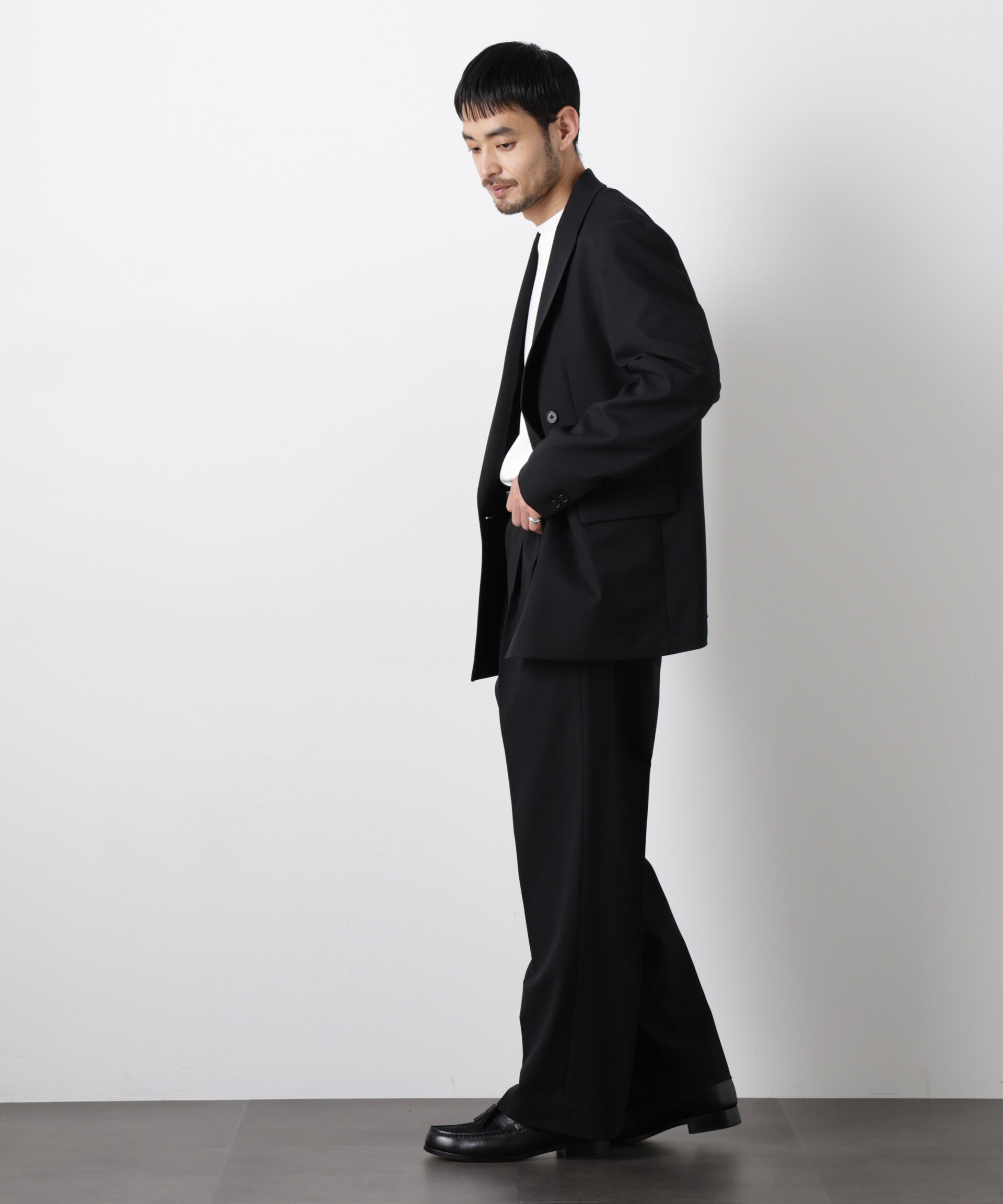 nano･universe「Reflax(R)オックスストレートパンツ（セットアップ可)」|チノ|