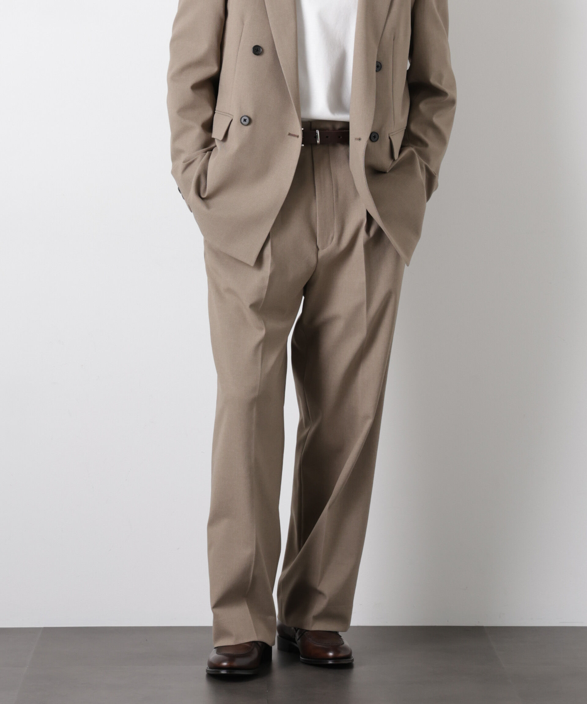 nano･universe「Reflax(R)オックスストレートパンツ（セットアップ可)」|チノ|