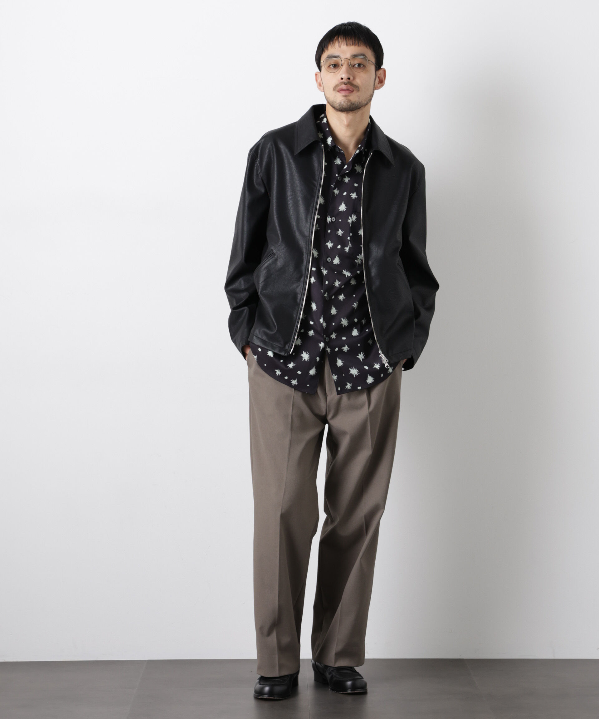 nano･universe「Reflax(R)オックスストレートパンツ（セットアップ可)」|チノ|