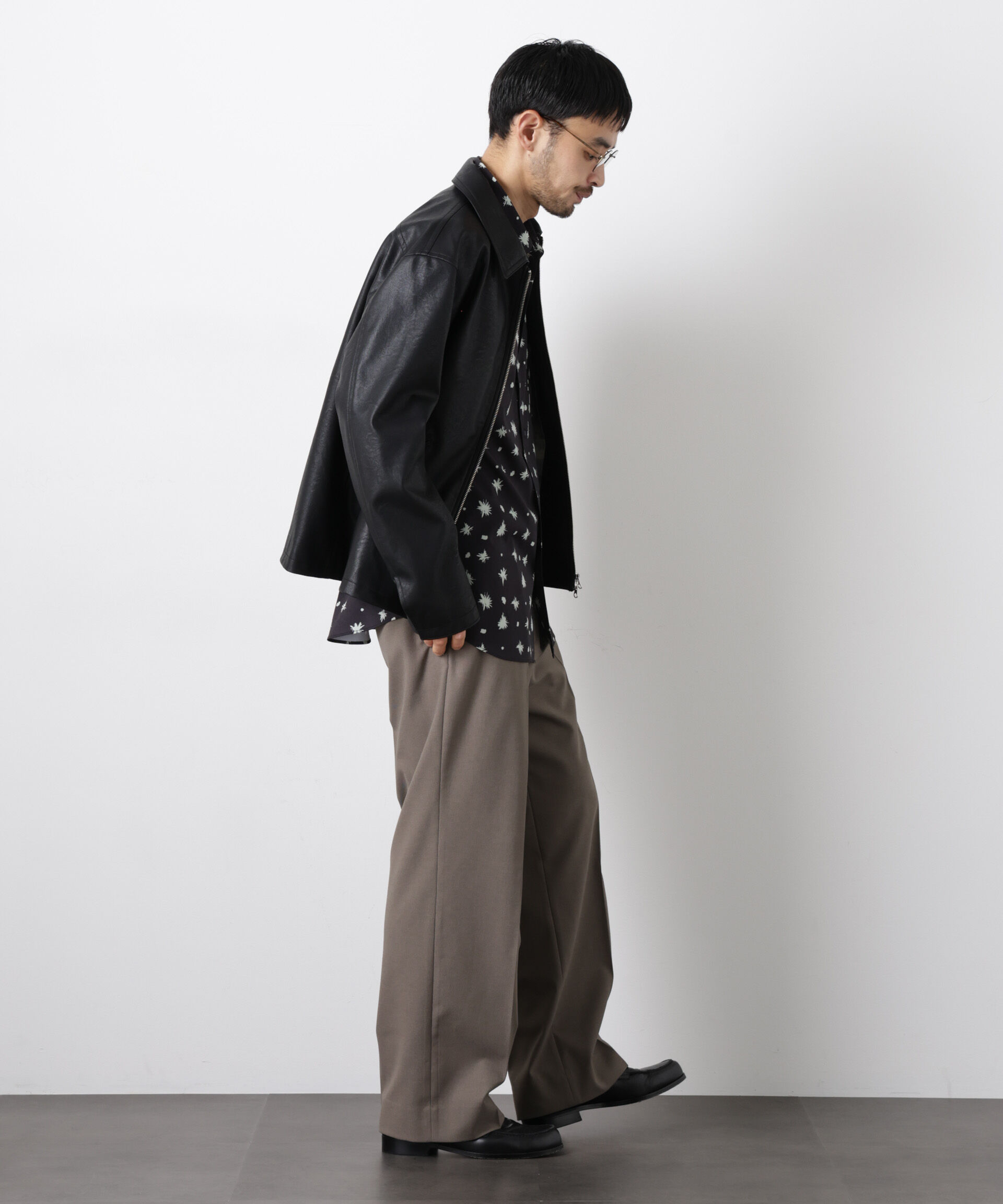 nano･universe「Reflax(R)オックスストレートパンツ（セットアップ可)」|チノ|