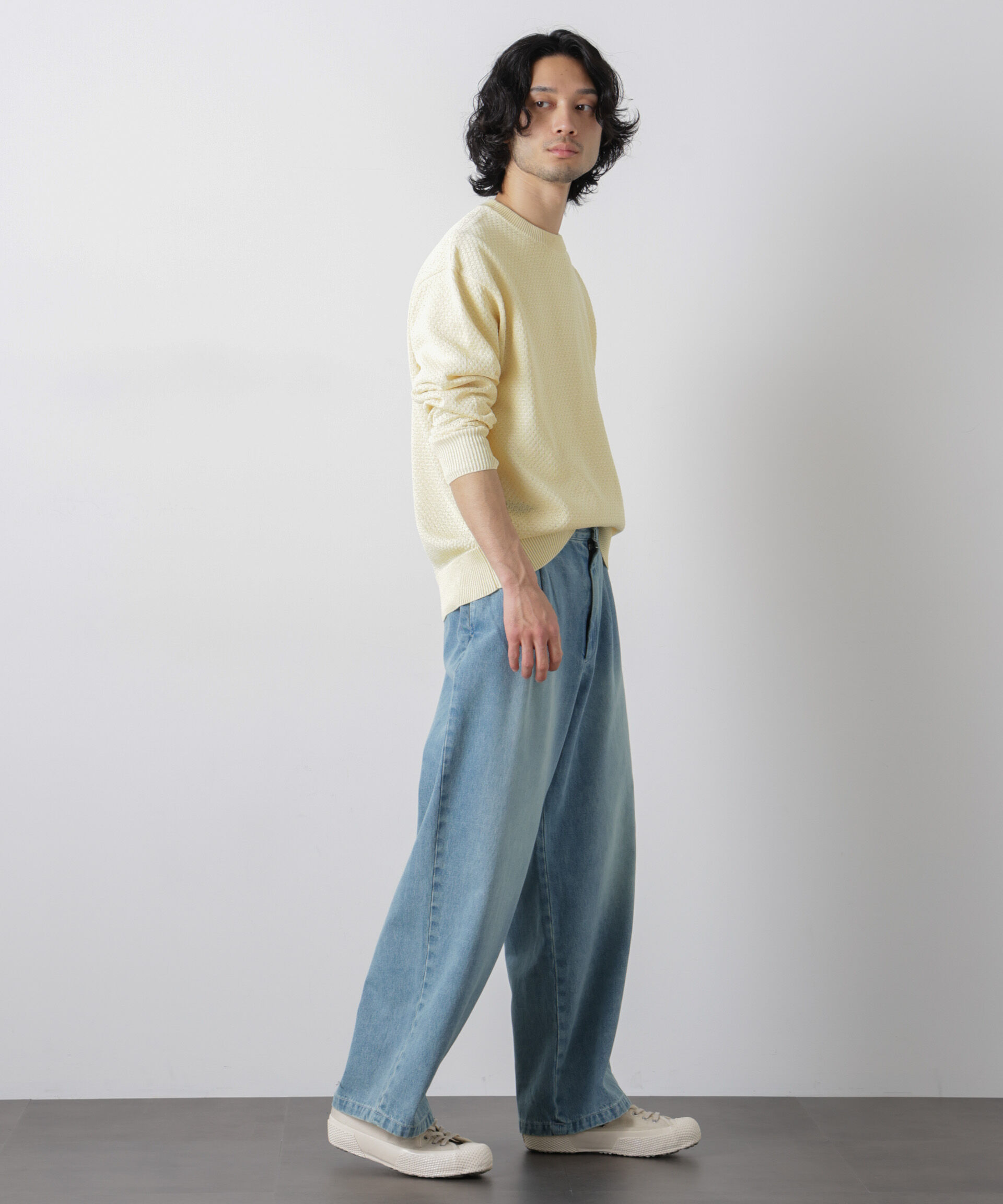 nano･universe「ギマクルーネックプルオーバー」|ニット・セーター|