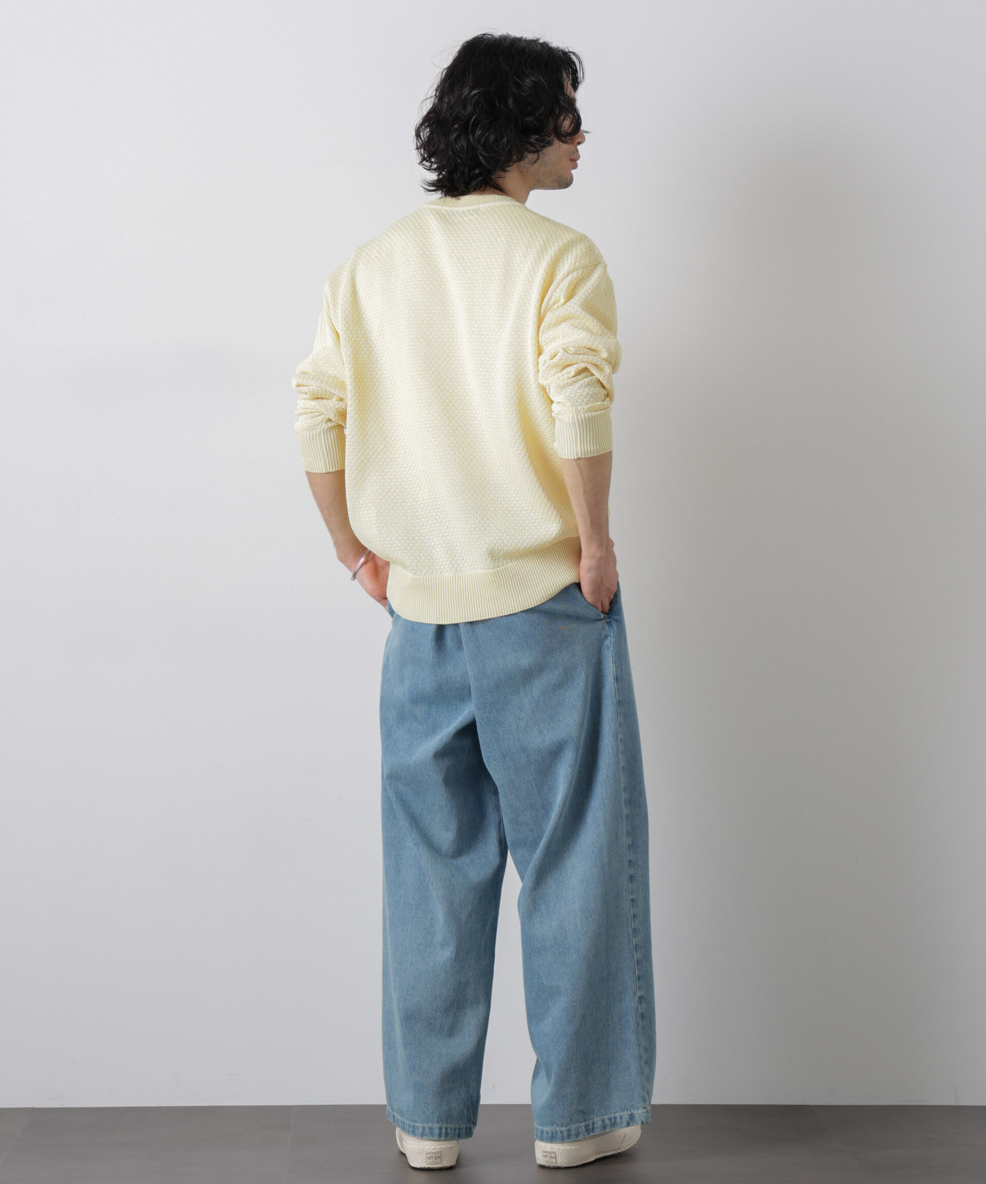 nano･universe「ギマクルーネックプルオーバー」|ニット・セーター|