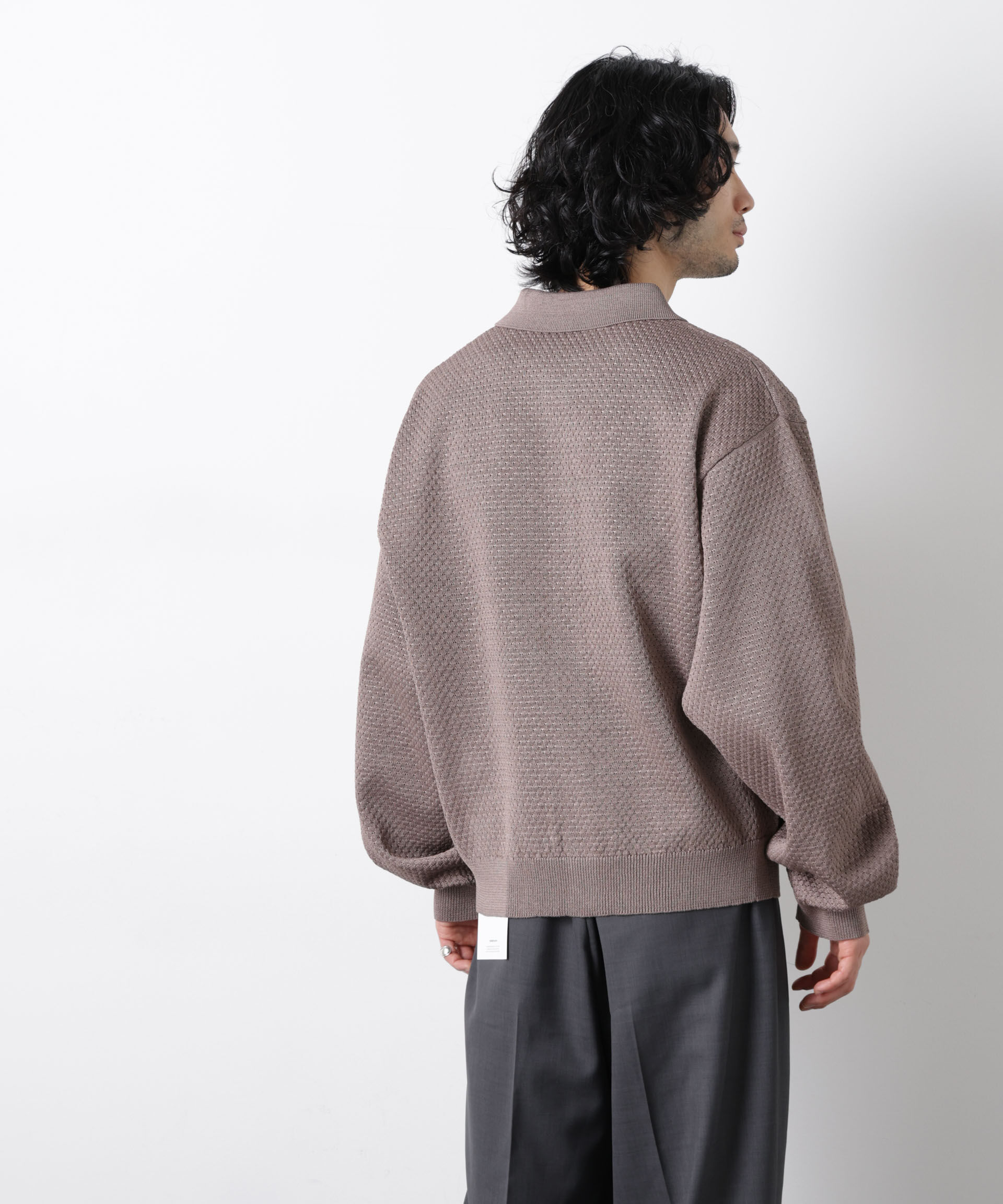 nano･universe「ギマポロカラーニットジャケット」|ニット・セーター|