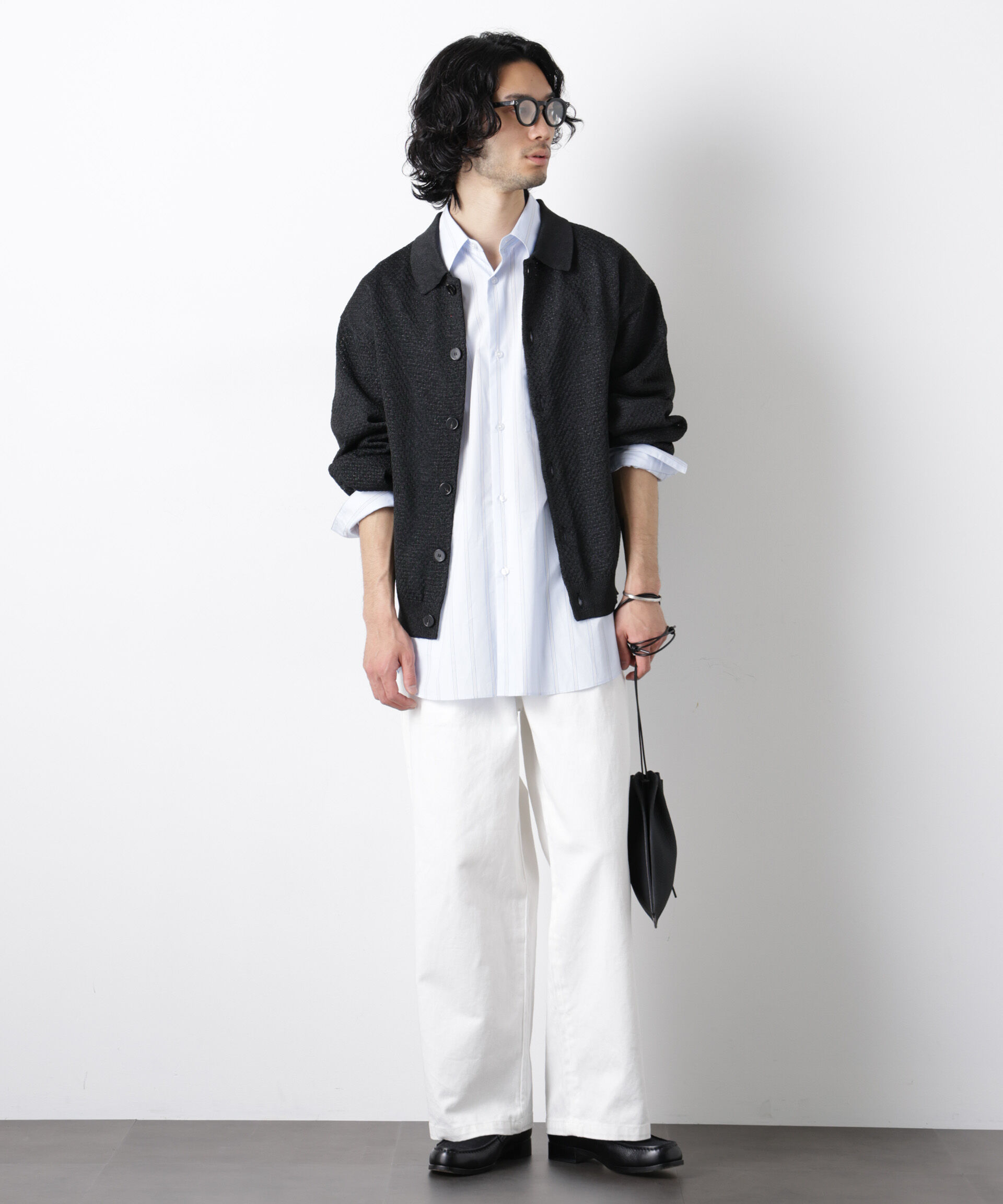 nano･universe「｢OtoNANO｣大人のワイドデニムパンツ」|チノ|