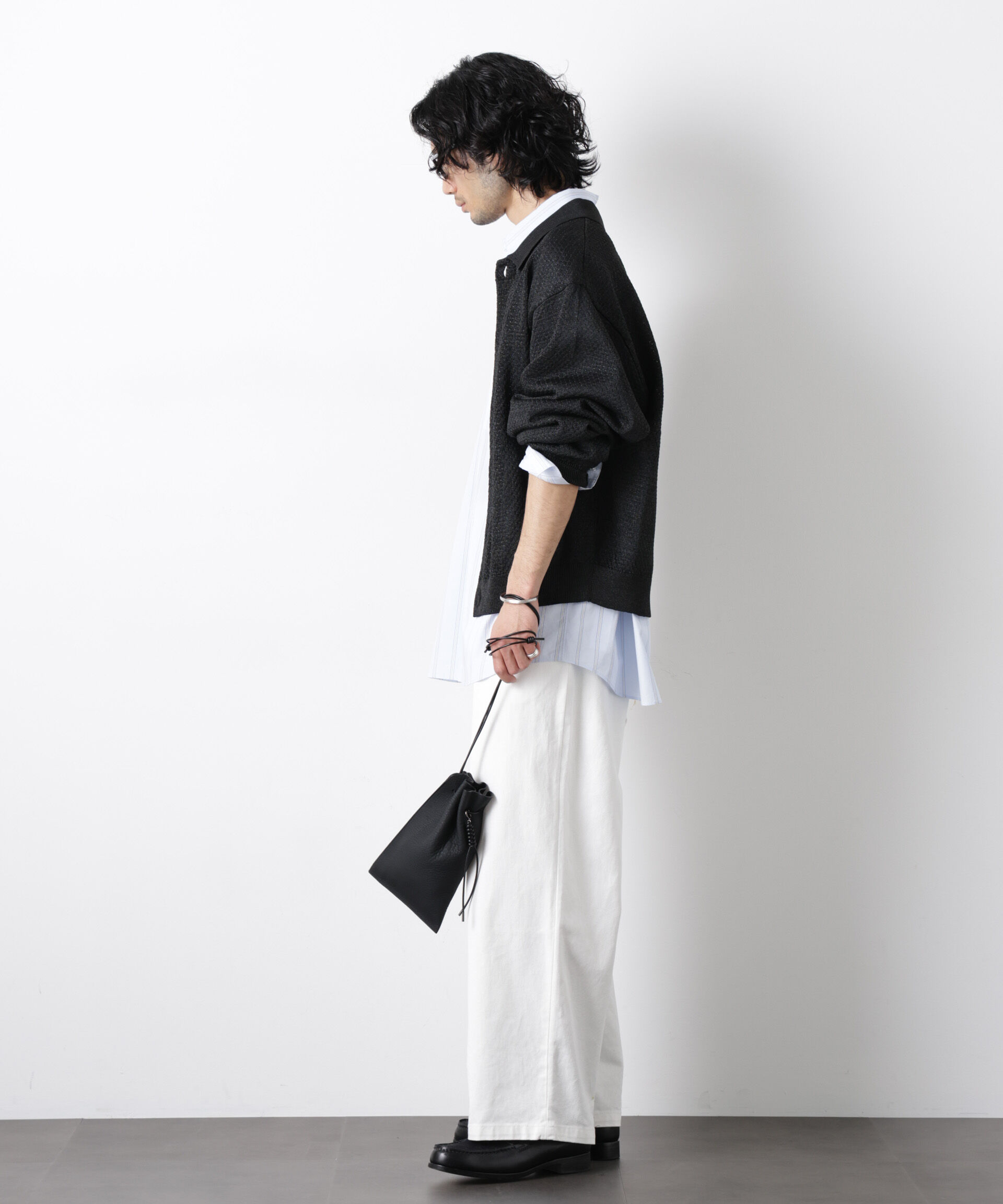 nano･universe「｢OtoNANO｣大人のワイドデニムパンツ」|チノ|