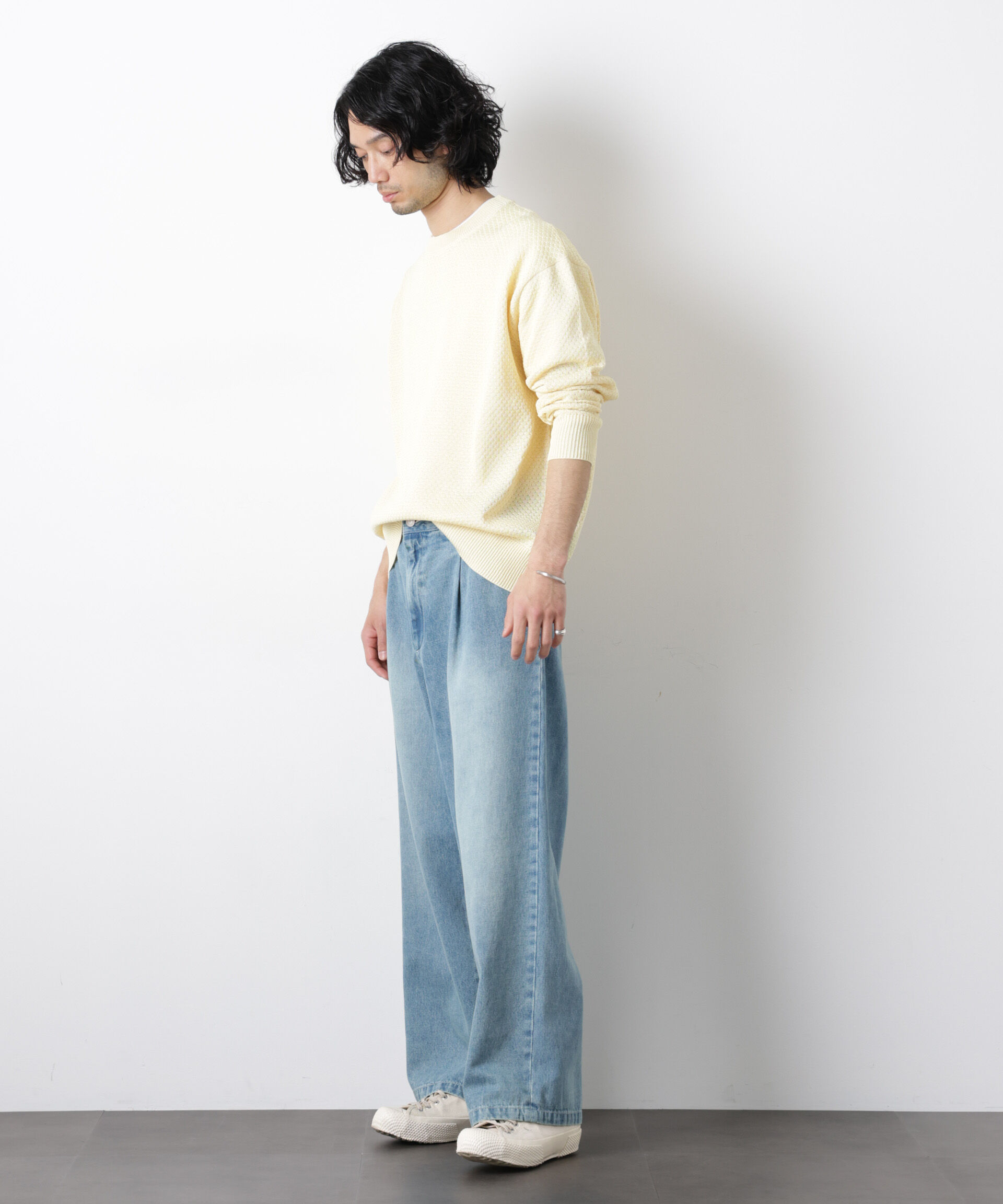 nano･universe「｢OtoNANO｣大人のワイドデニムパンツ」|チノ|