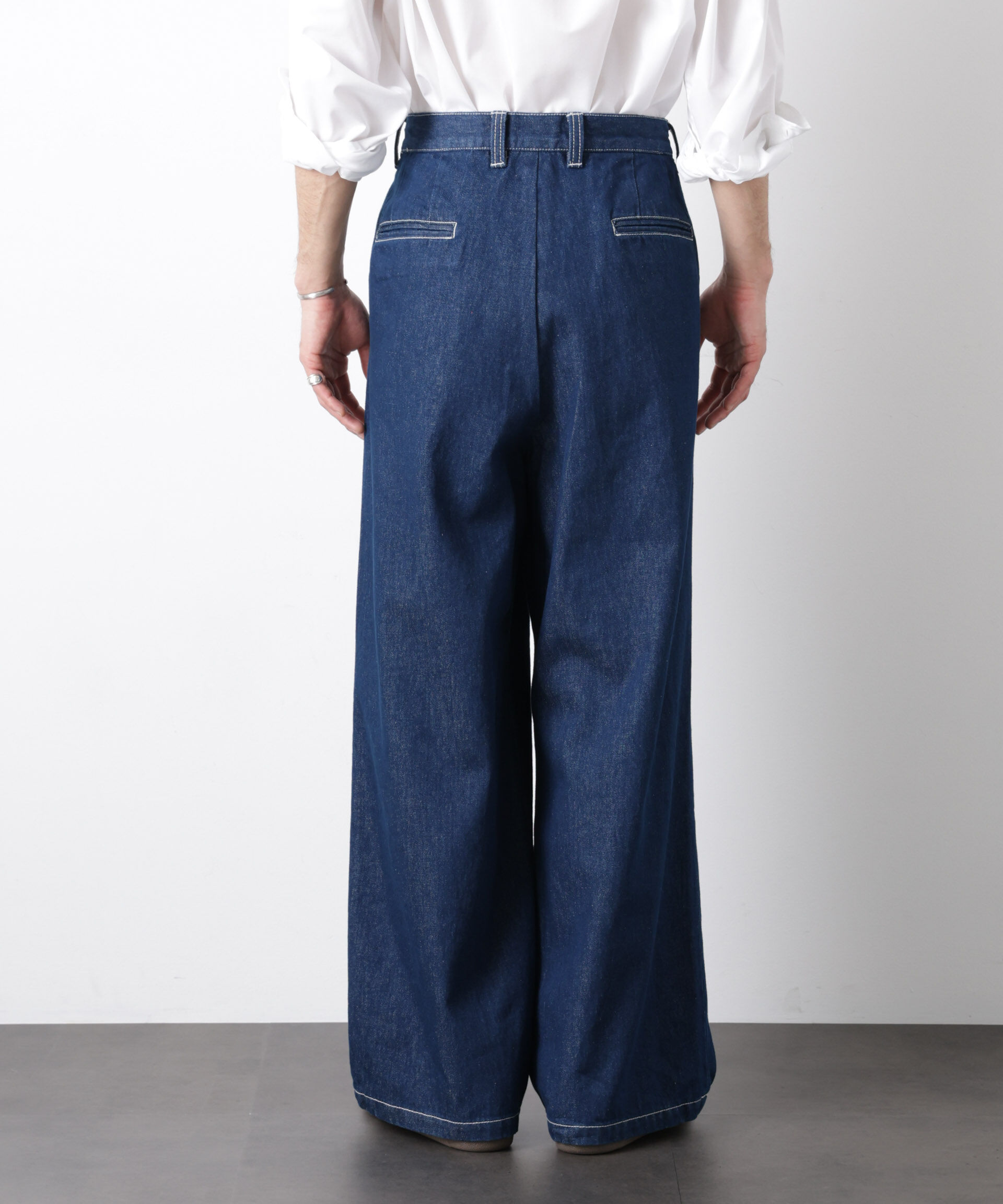 nano･universe「｢OtoNANO｣大人のワイドデニムパンツ」|チノ|